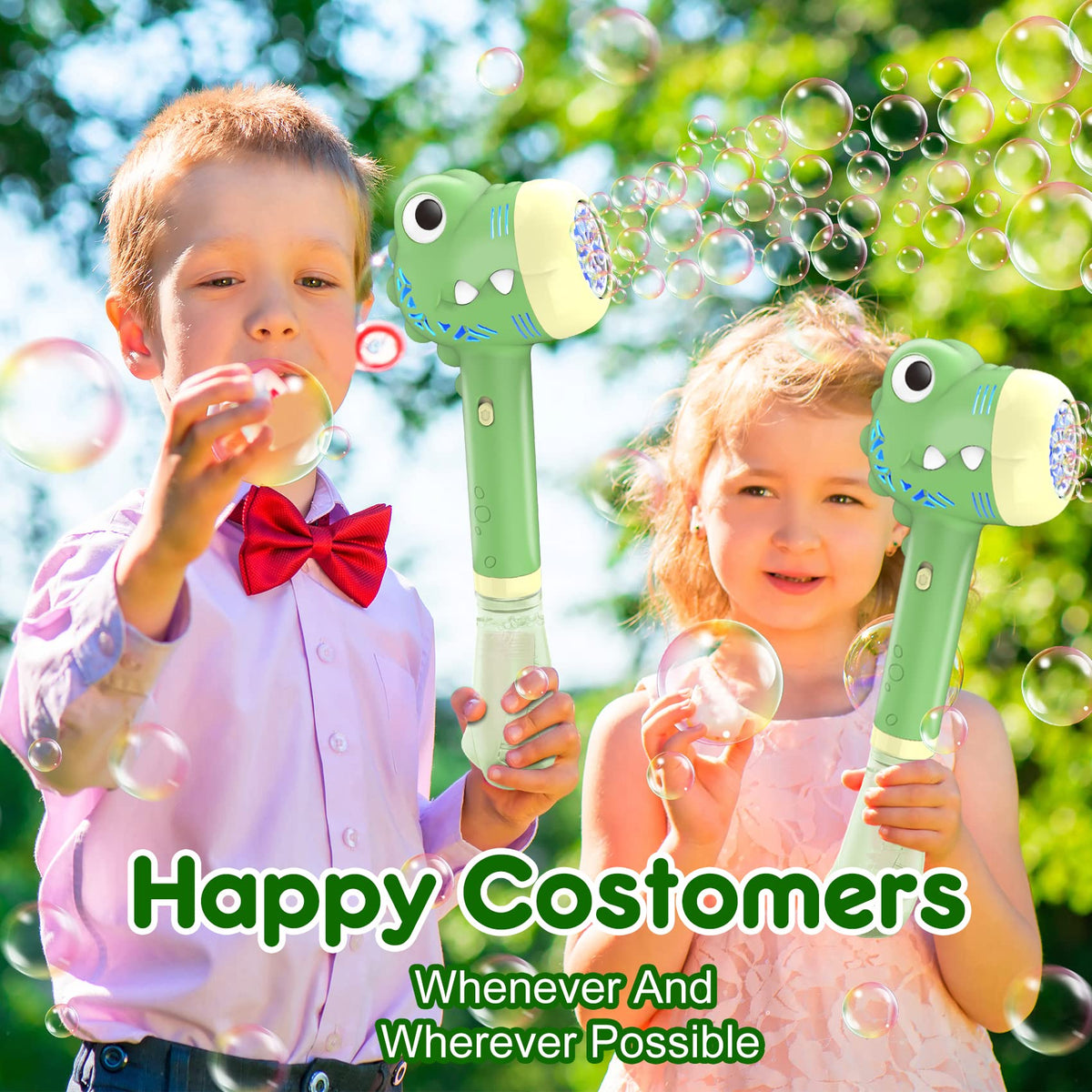 Zerhunt Bubble Machine for Kids – Outdoor Toy for Ages 3-5 | Battery Powered
