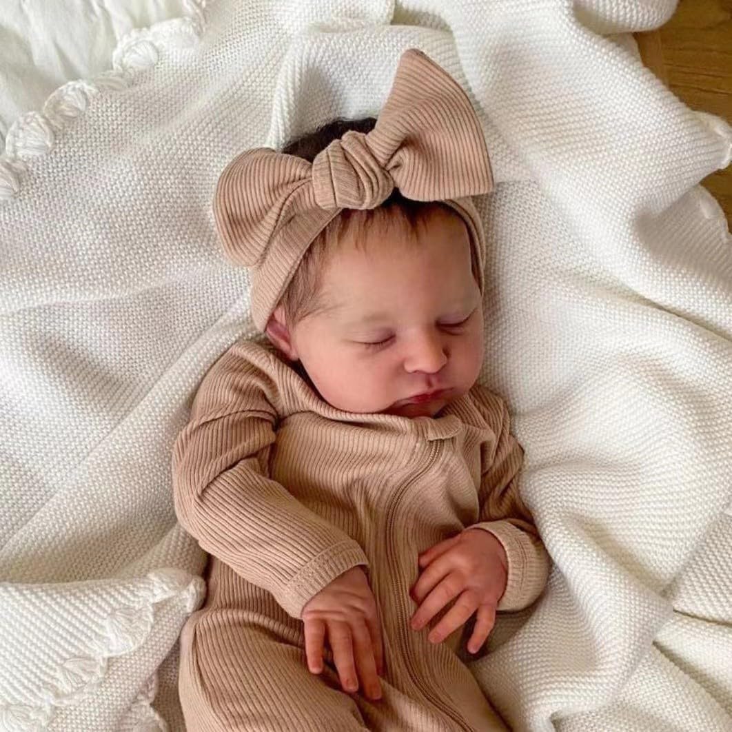 Zero Pam Realistic Reborn Baby Doll 19-Inch – Silicone Skin, Lifelike Newborn Look, Accessories Included