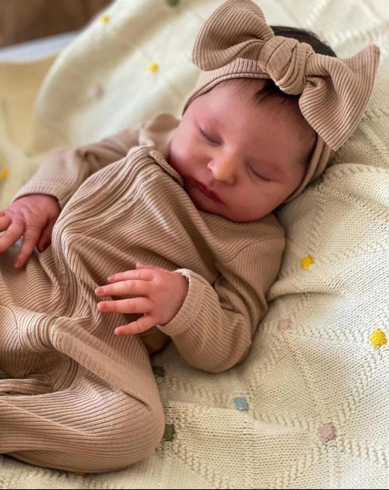 Zero Pam Realistic Reborn Baby Doll 19-Inch – Silicone Skin, Lifelike Newborn Look, Accessories Included