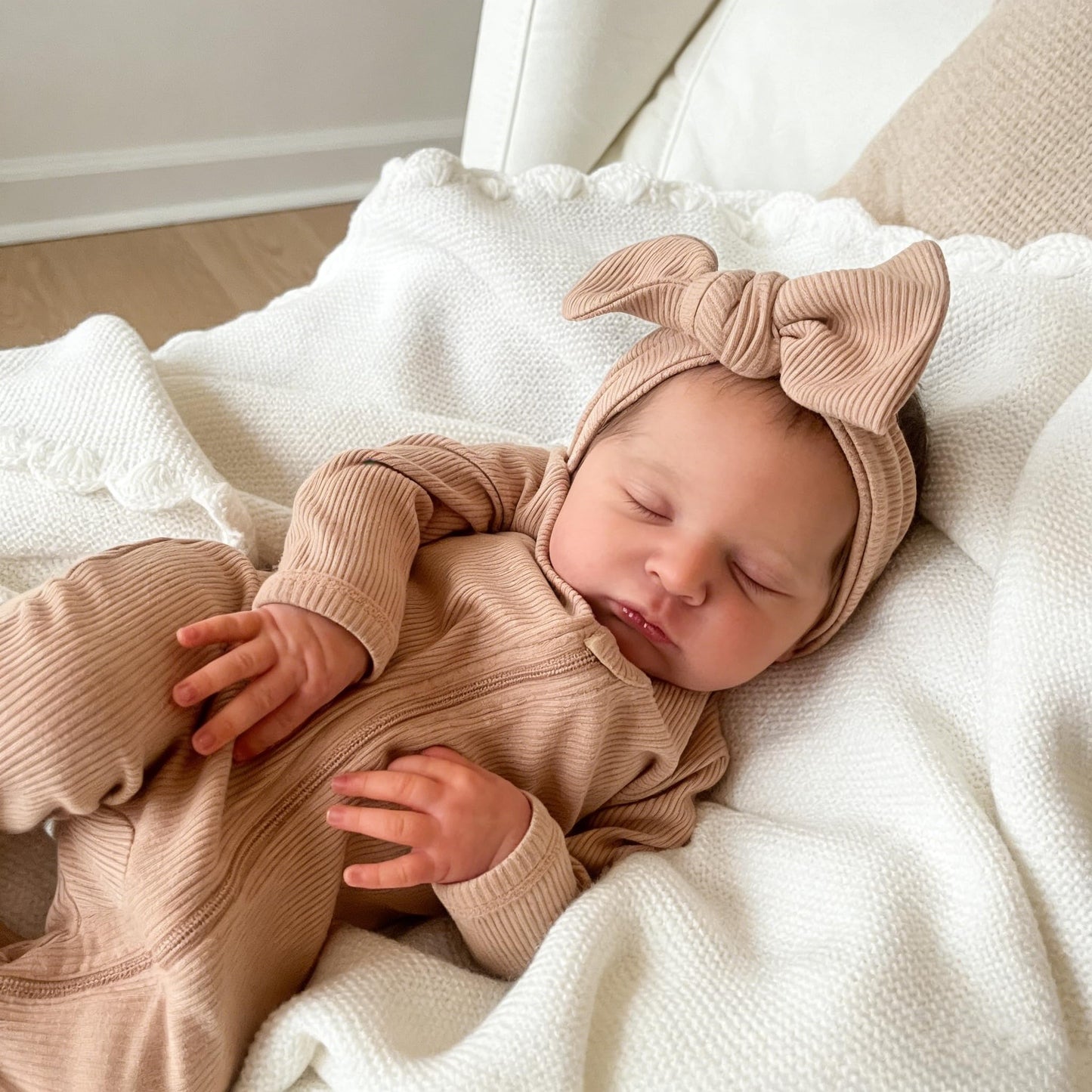 Zero Pam Realistic Reborn Baby Doll 19-Inch – Silicone Skin, Lifelike Newborn Look, Accessories Included