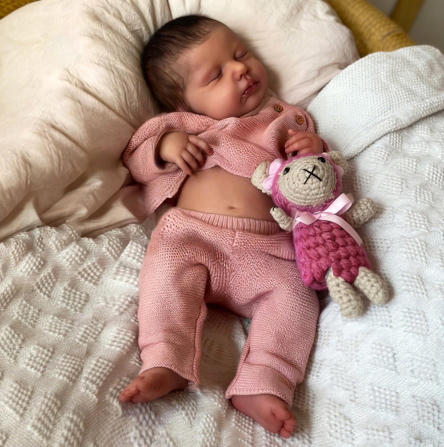 Zero Pam Reborn Baby Dolls – 20-Inch Full Silicone Realistic Baby Girl with Accessories