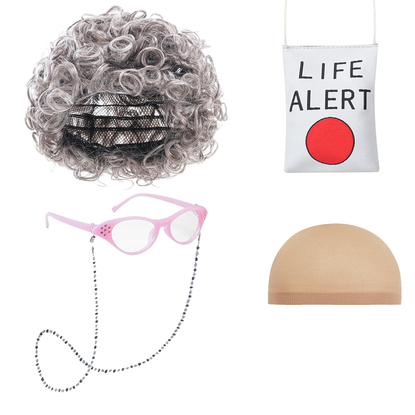 ZeroShop 100th Day of School Old Lady Costume – Granny Dress for Girls