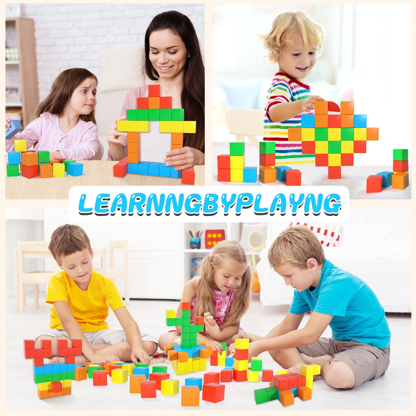 Zerxona Magnetic Blocks 1.41in 28 Pcs – Large STEM Building Toy for Ages 3-8