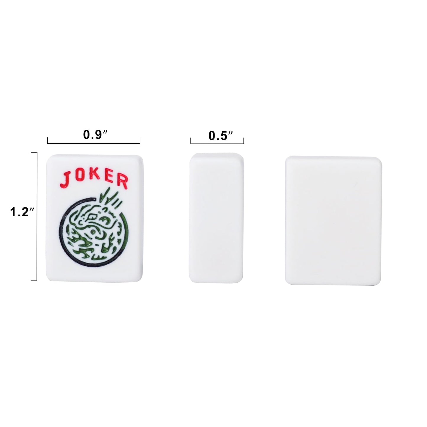 ZGME American Mahjong Set — 166 Tiles, Brown Bag, 4 All-In-One Pushers & Racks