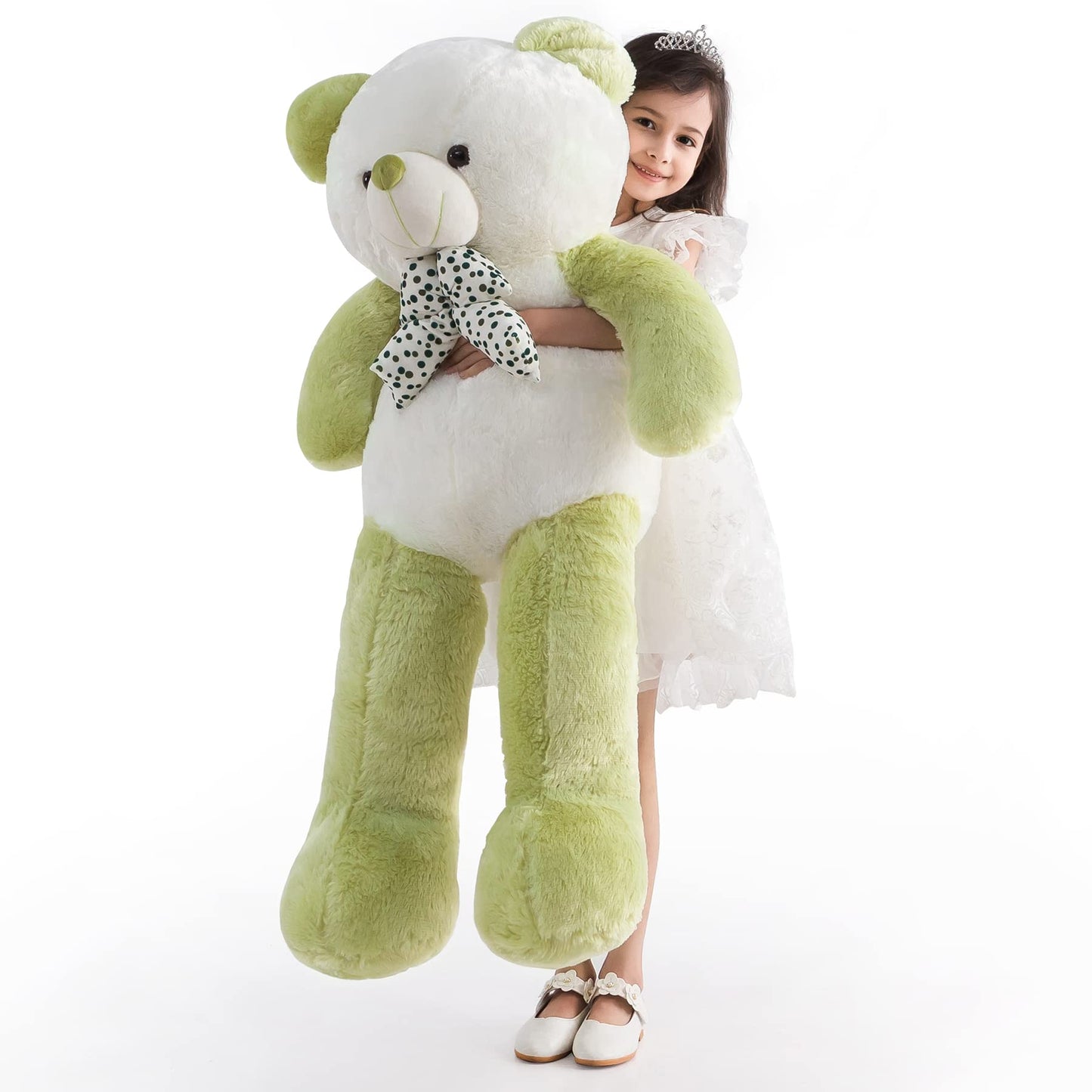 ZGXIONG Giant 4-Foot Green Teddy Bear | Extra Large Plush Toy for Kids, Gifts, and Home Decor