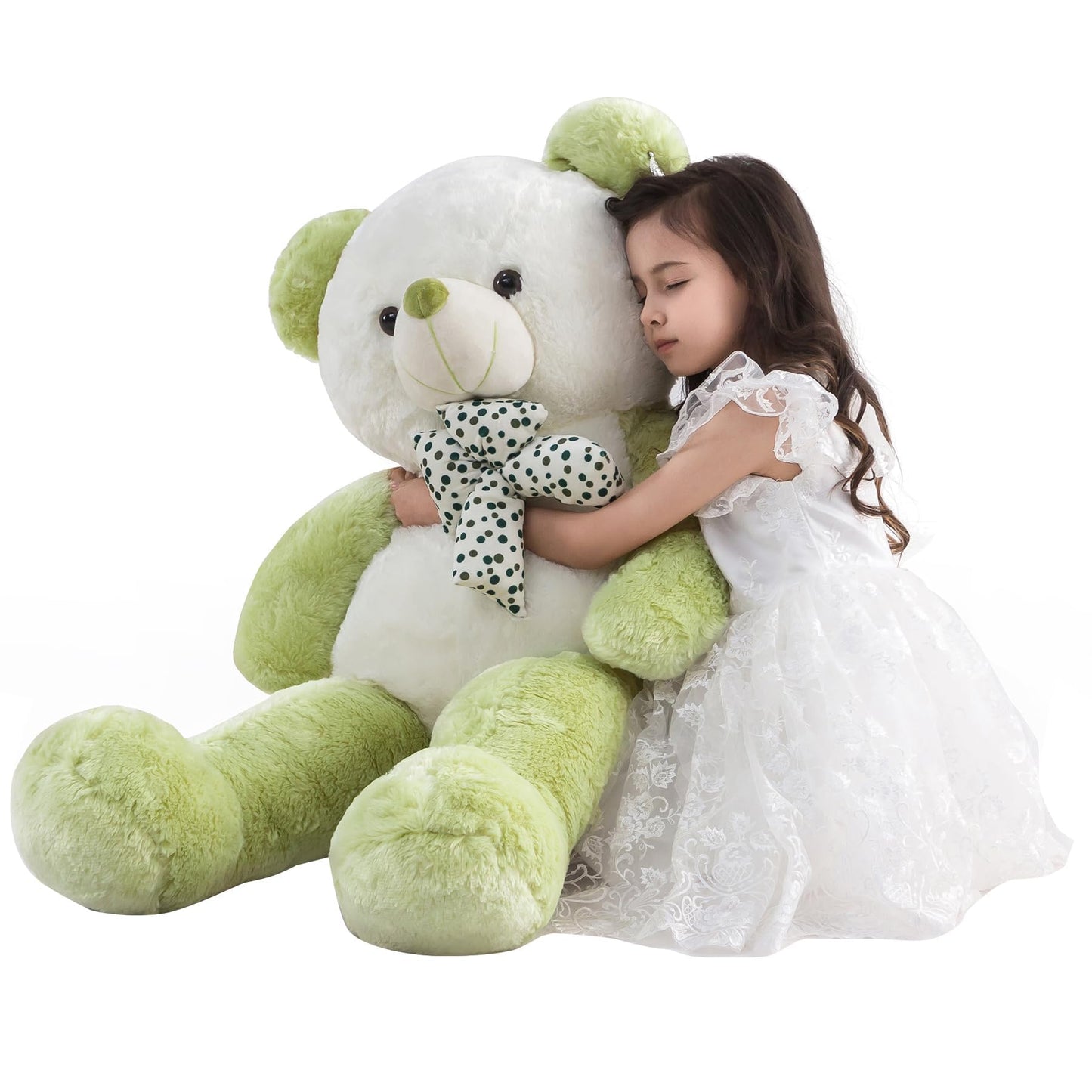 ZGXIONG Giant 4-Foot Green Teddy Bear | Extra Large Plush Toy for Kids, Gifts, and Home Decor