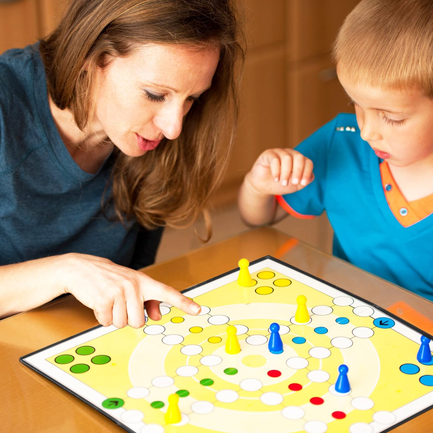 Zhanmai 4 Pcs Folding Blank Game Board – 20x20 Inch DIY Quad Fold Dry-Erase Board for Family, School & Classroom Activities