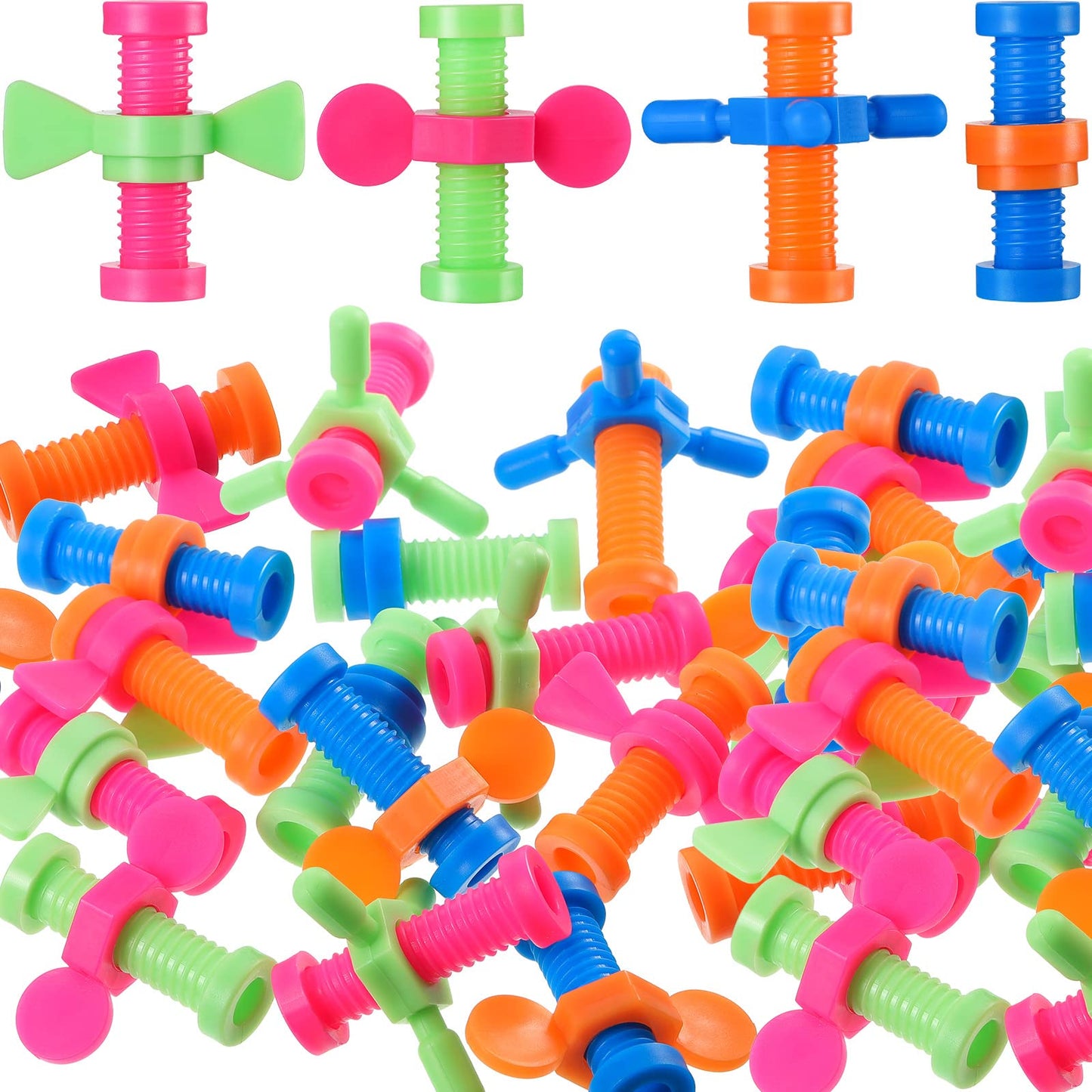 Zhanmai Fidget Pencil Toppers — 36 Colorful Plastic Spinners for Focus and Calm