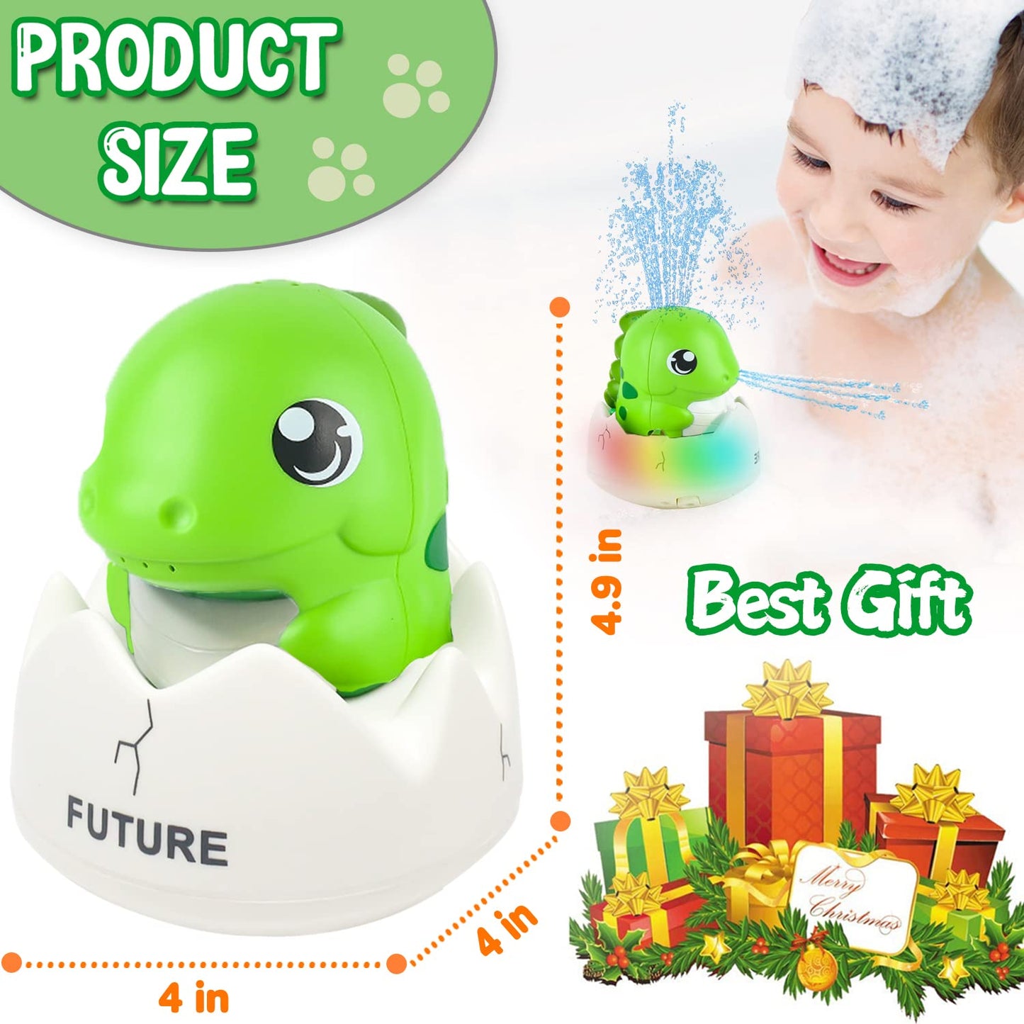 ZHENDUO Baby Bath Toys – Rechargeable Whale Sprayer with Lights