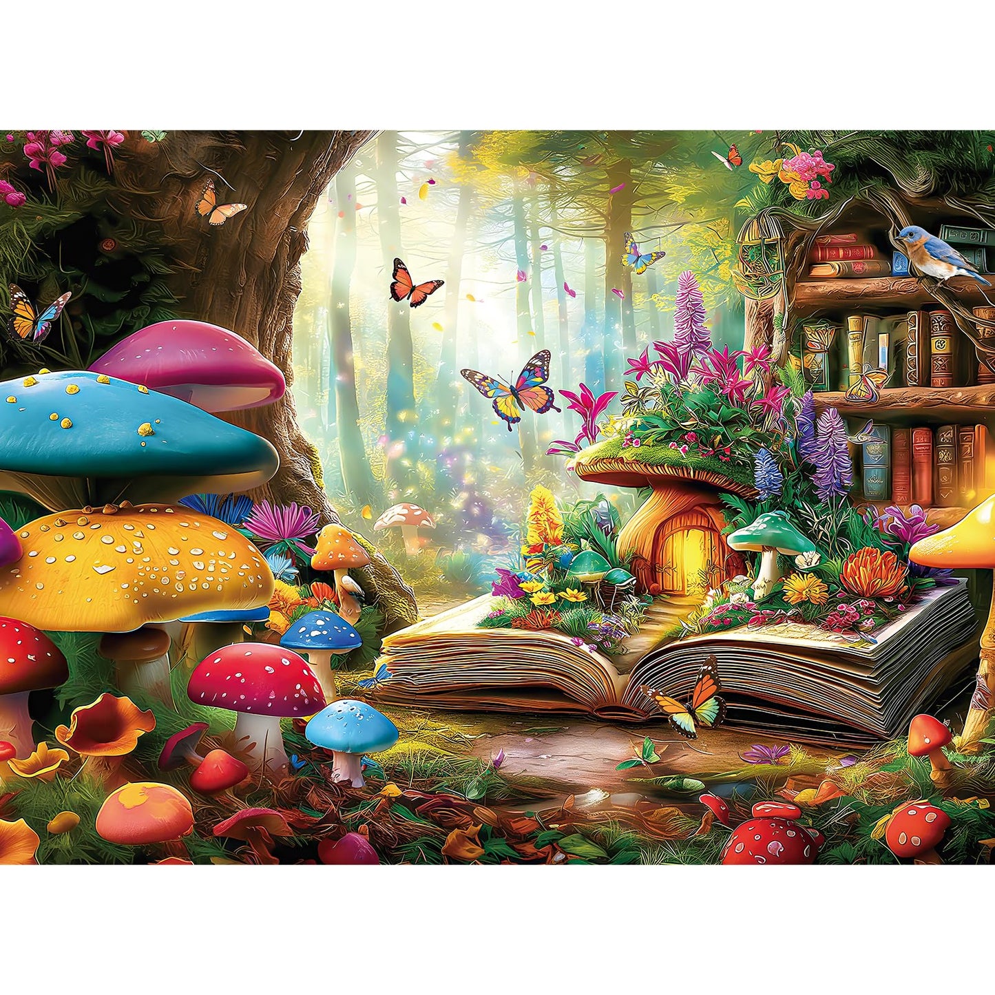 Zhiseoyi Jigsaw Puzzle – 500-Piece Spellbook Forest for Family Nights | 20.5 x 15 in