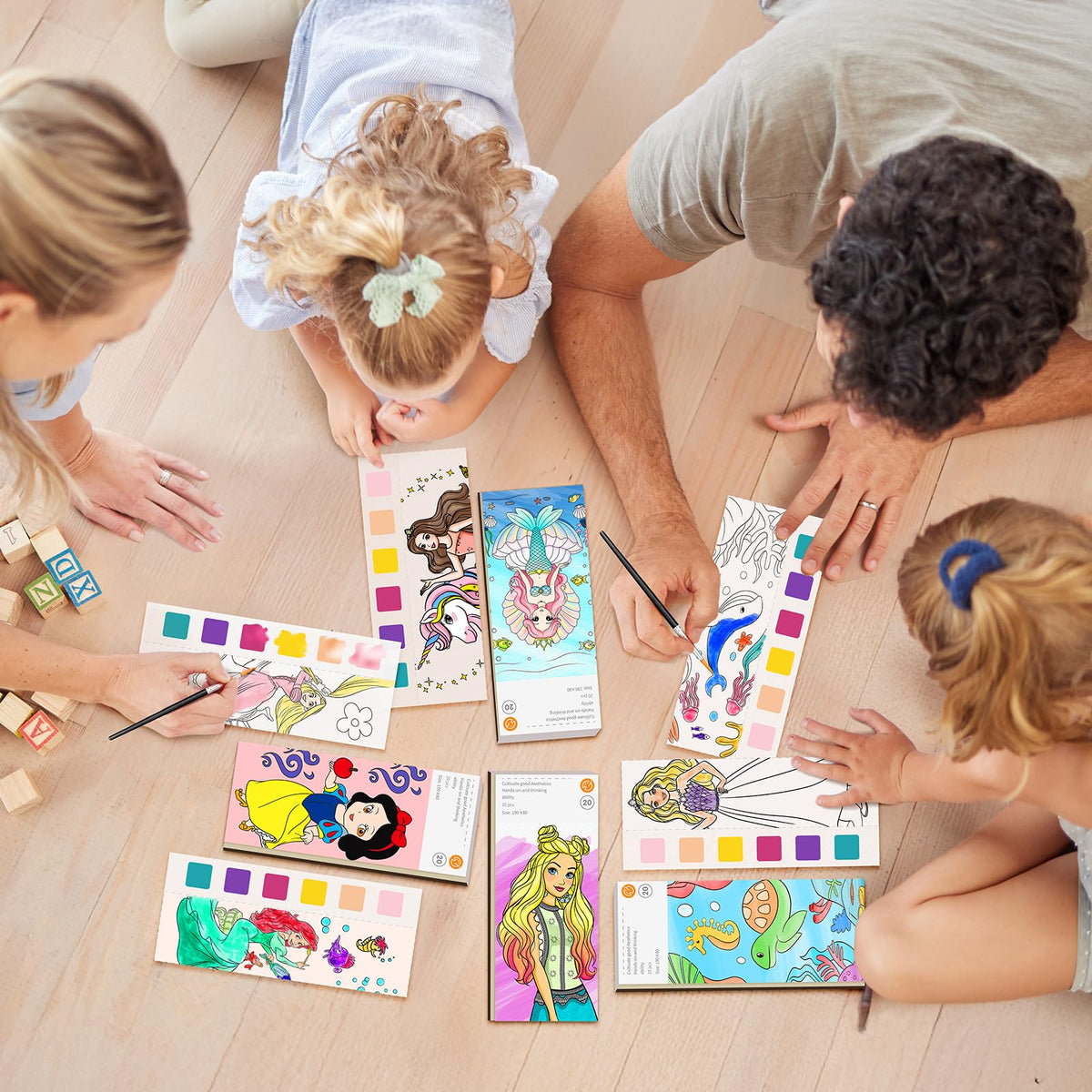 ZHOC Watercolor Books for Kids – Mess-Free Pocket Painting Set (Ages 3-8+)
