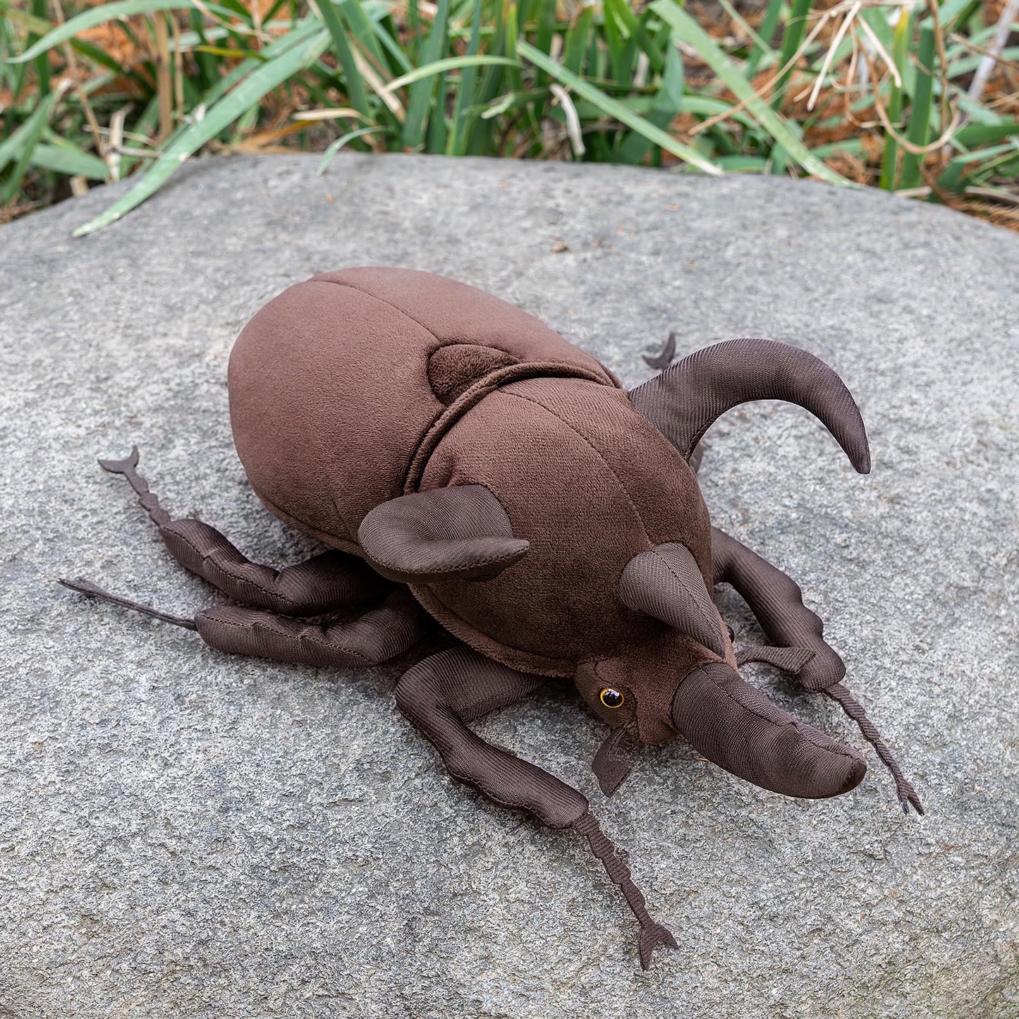 ZHONGXIN MADE Atlas Beetle Plush Toy – 10-Inch Realistic Chalcosoma Atlas Insect Stuffed Animal