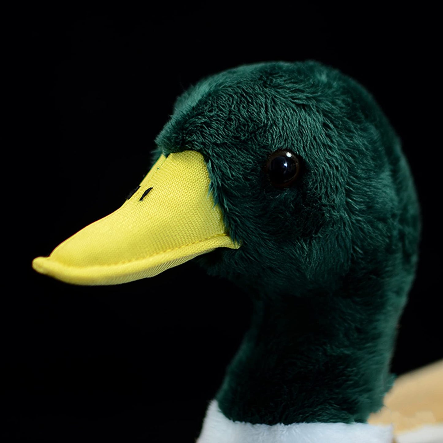 ZHONGXIN MADE Simulation Mallard Duck Plush Toy – 13” Handmade Green Mallard Plush