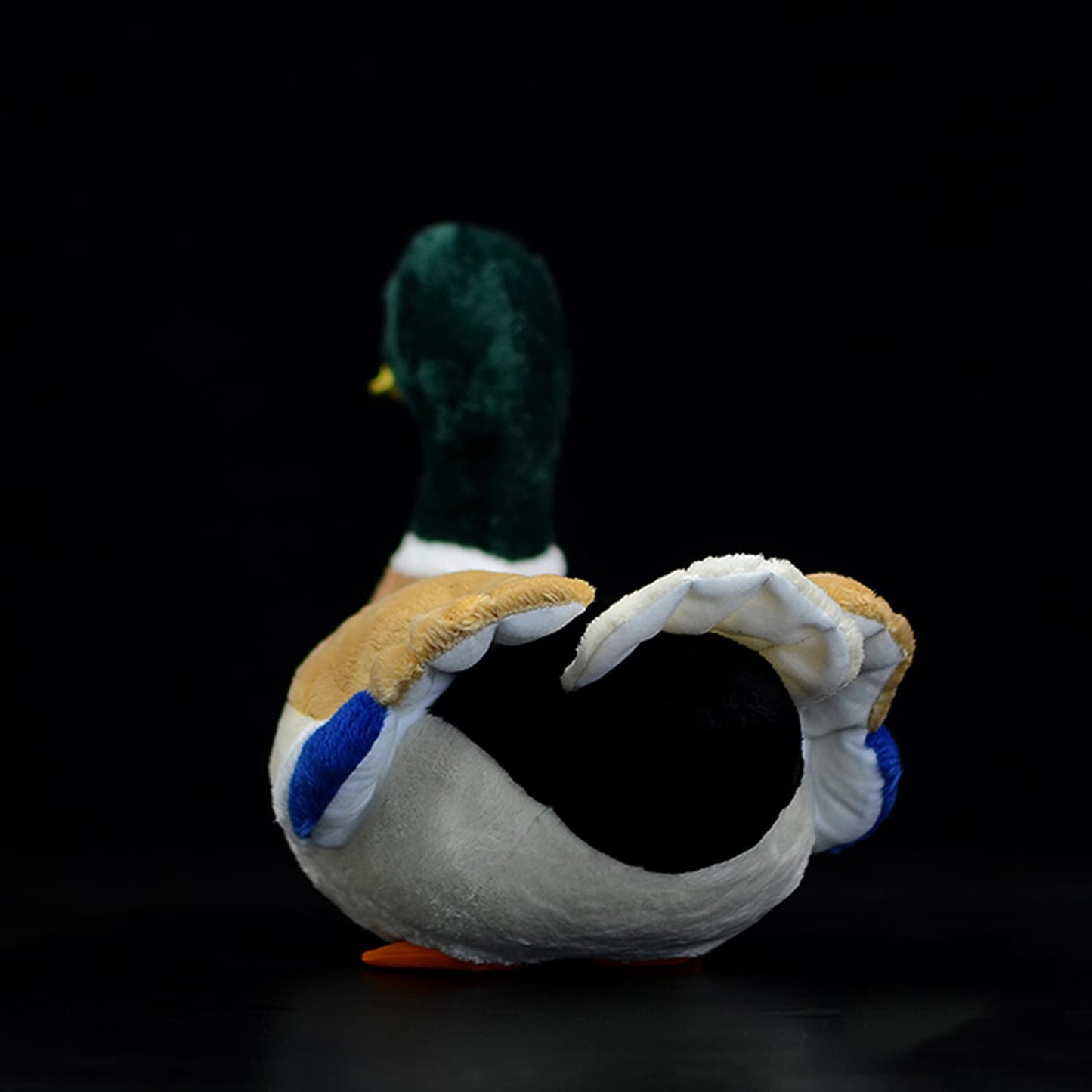 ZHONGXIN MADE Simulation Mallard Duck Plush Toy – 13” Handmade Green Mallard Plush