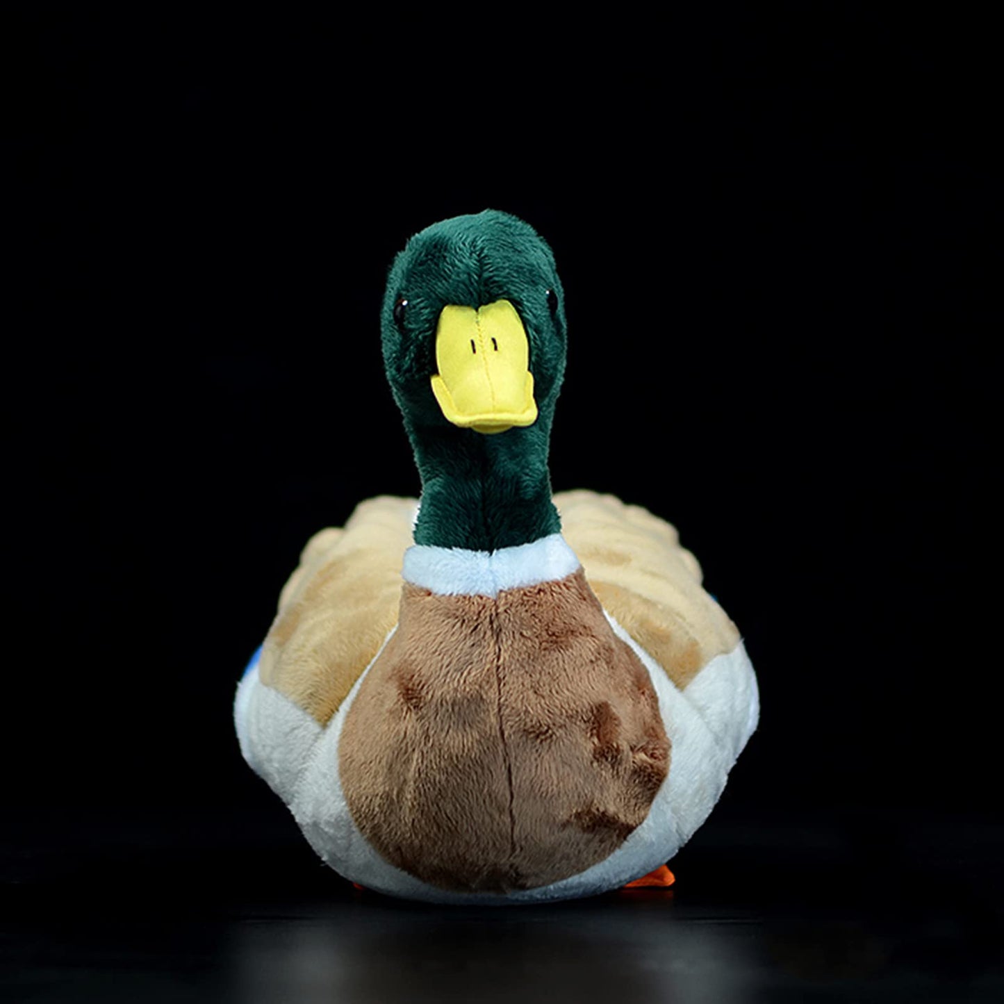 ZHONGXIN MADE Simulation Mallard Duck Plush Toy – 13” Handmade Green Mallard Plush
