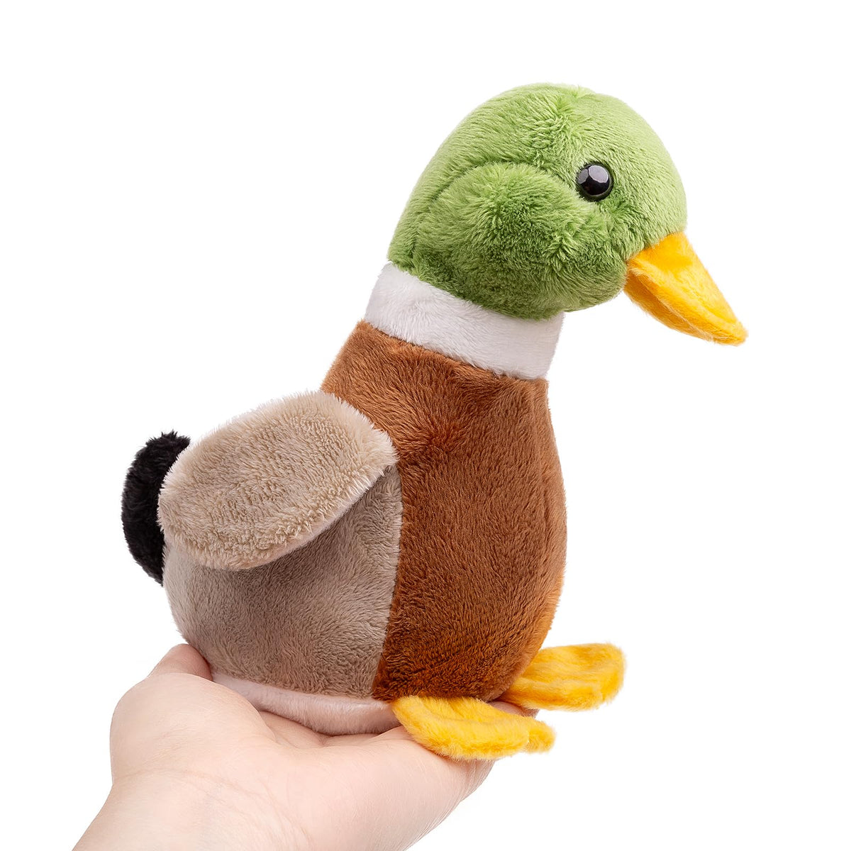 ZHONGXIN Mallard Duck Plush Toy - Soft Green Duck Plushie, 5.6-Inch Handmade Gift for Kids