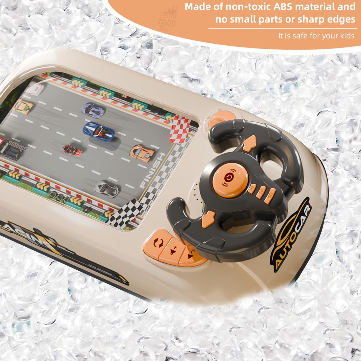 Zhorange Musical Steering Wheel Toy for Kids – Lights, Sounds & Educational Play