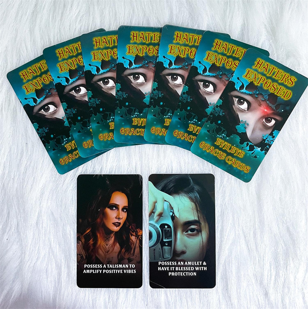 ZHQGYN Evil Eye Oracle Cards – Haters Exposed, Return to Sender, Insight & Revelation