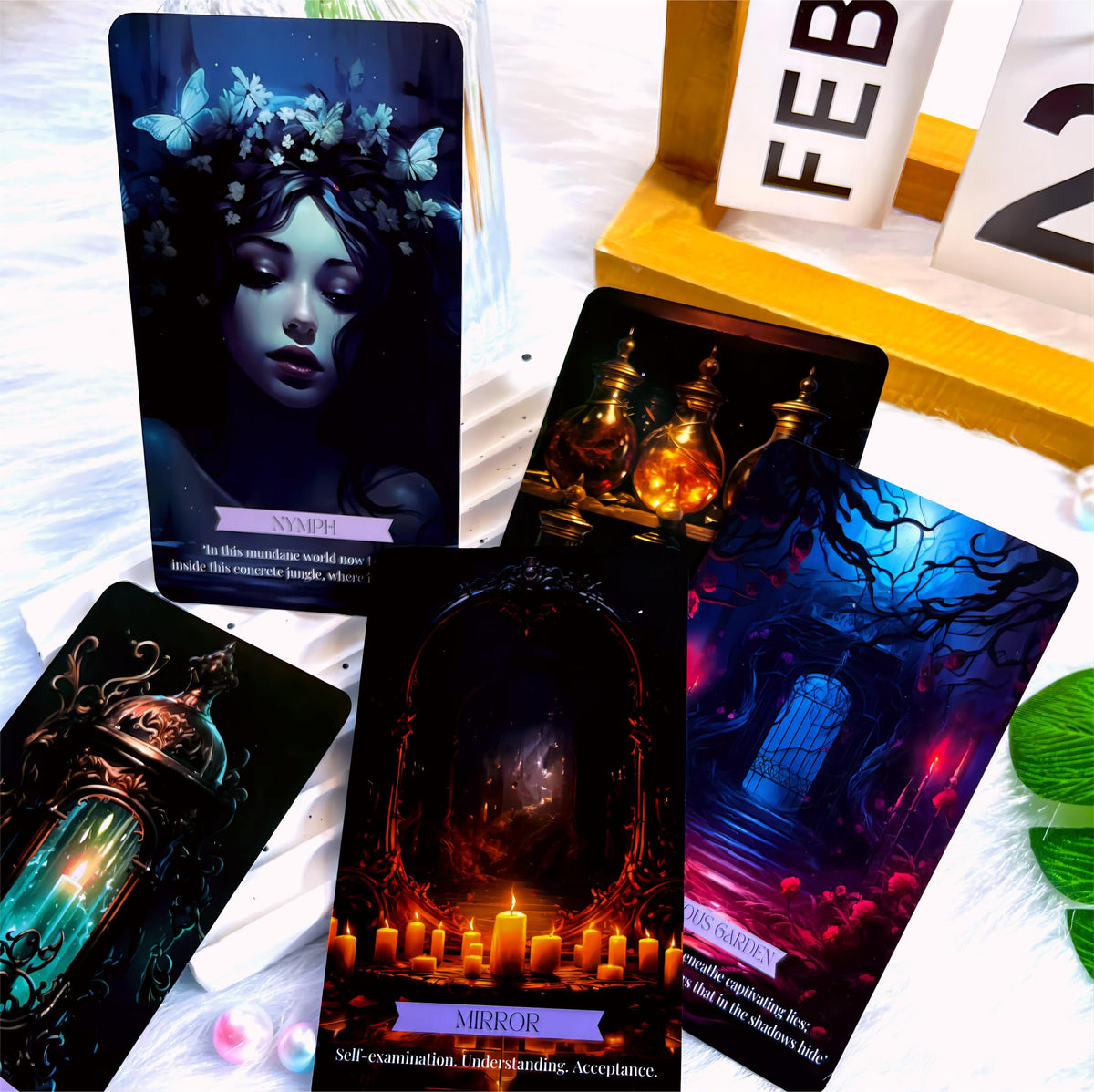 ZHQGYN Path of Shadows Oracle Cards | Daily Tarot for Inner Guidance & Shadow Work
