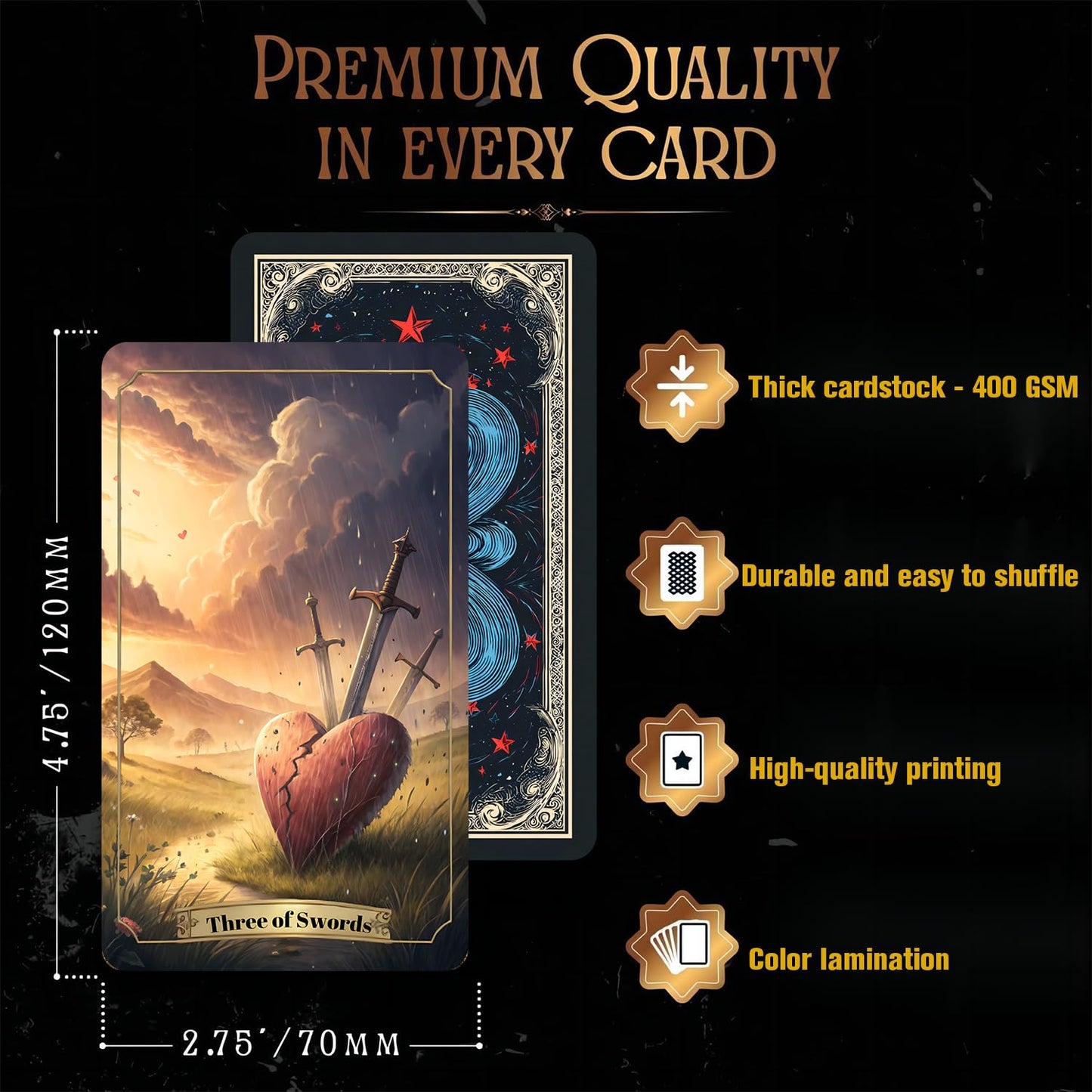 ZHQGYN Renaissance Themed Tarot Deck for Beginners | Fine Art Tarot Cards