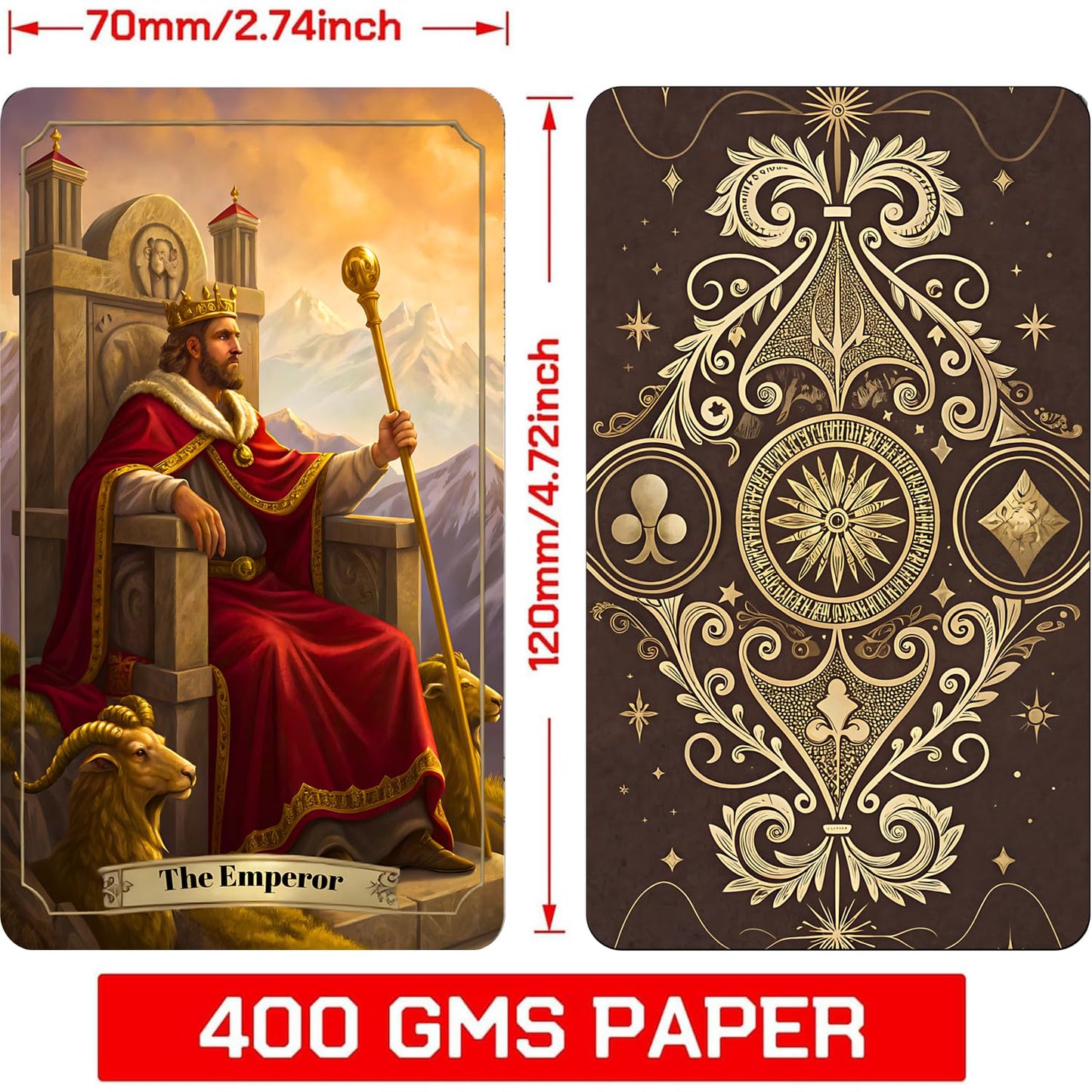 ZHQGYN Renaissance Themed Tarot Deck for Beginners | Fine Art Tarot Cards