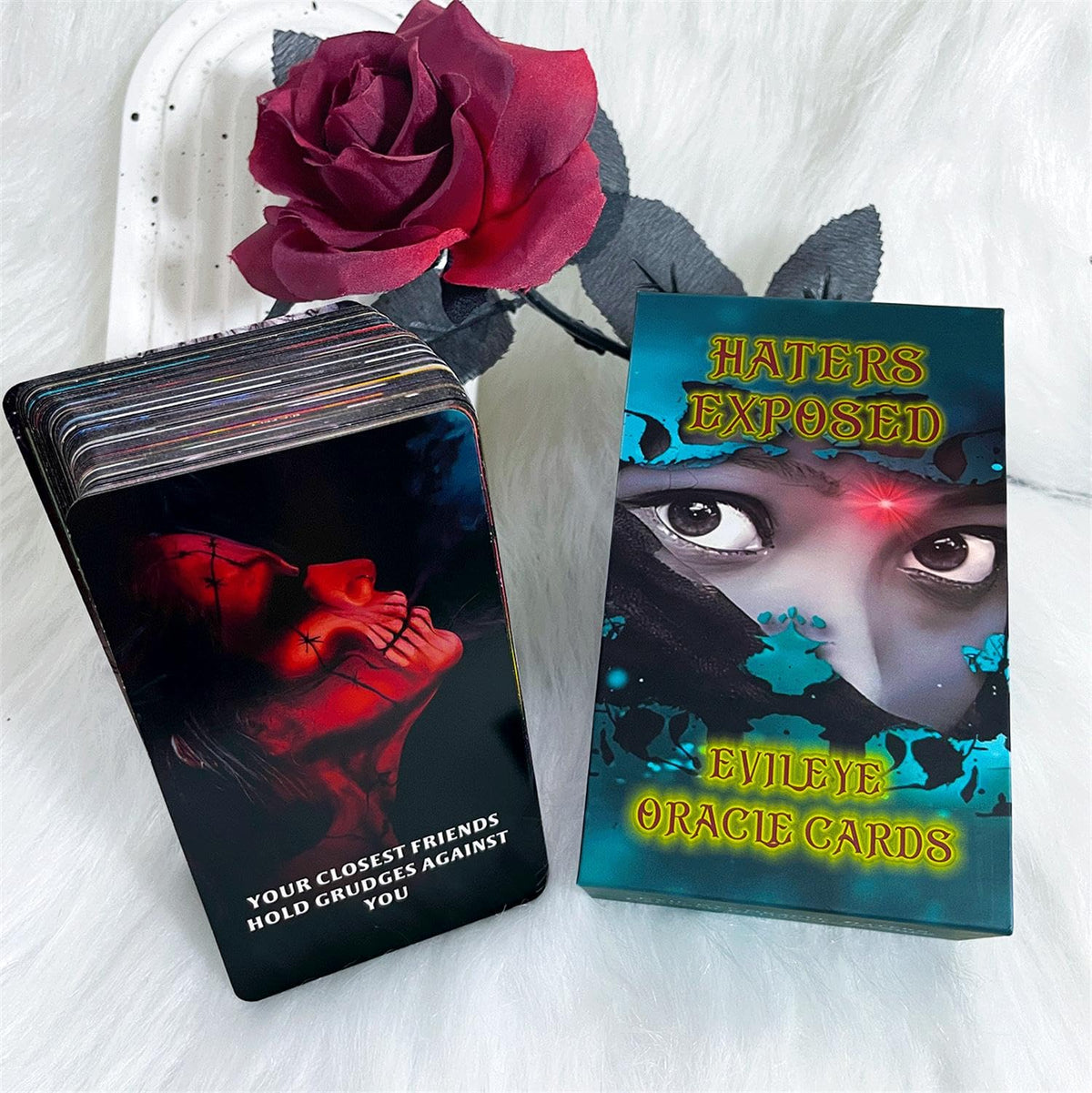 ZHQGYN Evil Eye Oracle Cards – Haters Exposed, Return to Sender, Insight & Revelation