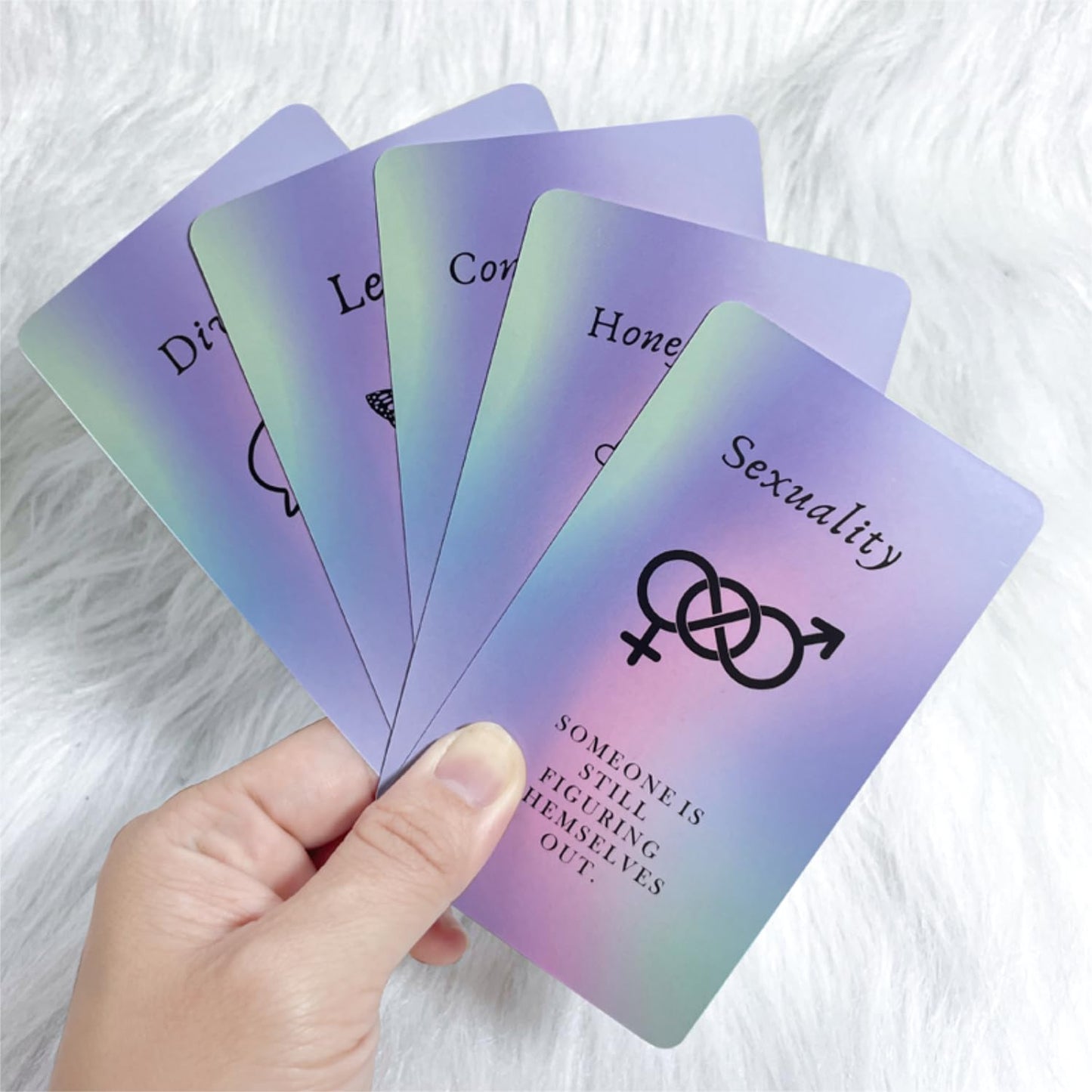 ZHQGYN Love Oracle Cards – Twin Flame Tarot Cards | 40-Card Romance Deck