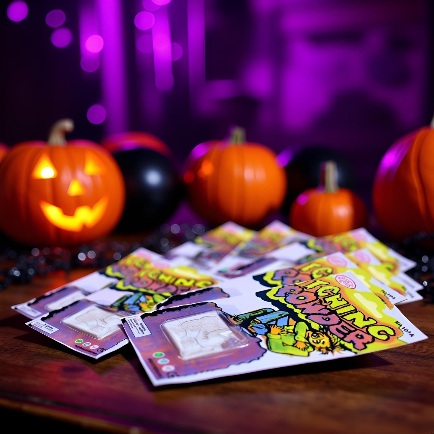 Zhuluck 5-Pack Halloween Itching Powder Props Kit — Prank Party Supplies