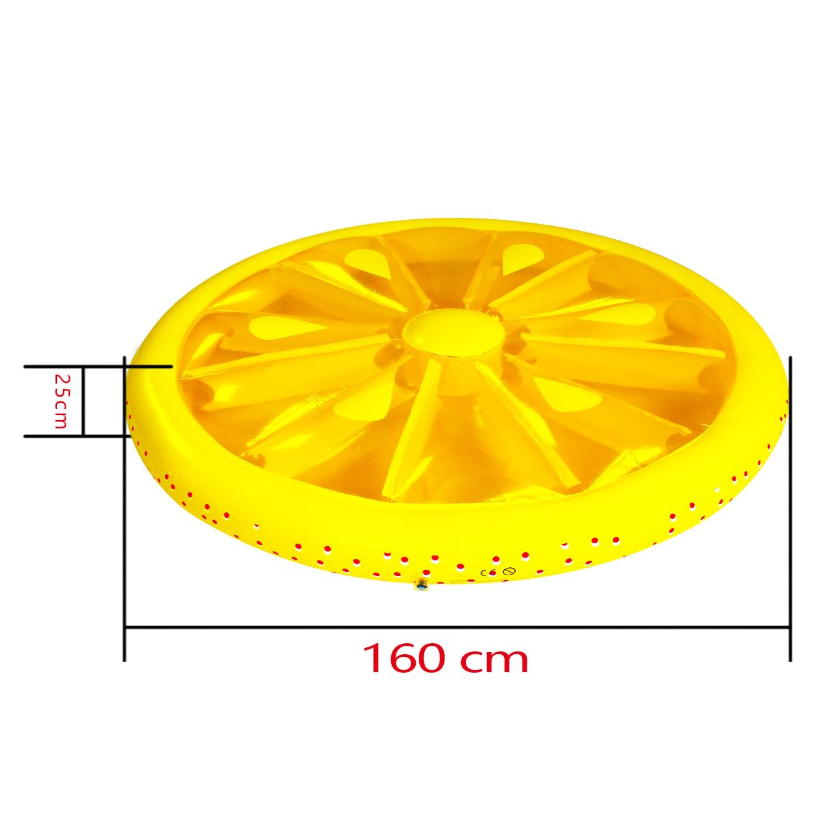 ZHUYNXIR Lemon Pool Float 63-Inch – Large Inflatable Pool Raft for Adults & Kids