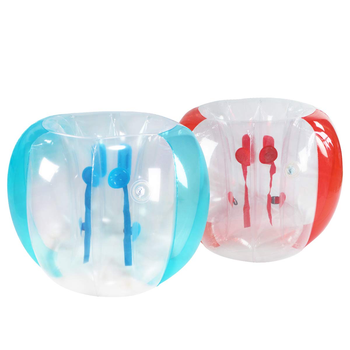 ZHUYNXIR 2 PC Sumo Ball 48in – Wearable Inflatable Bumper Ball for Kids & Adults (Blue/Red)