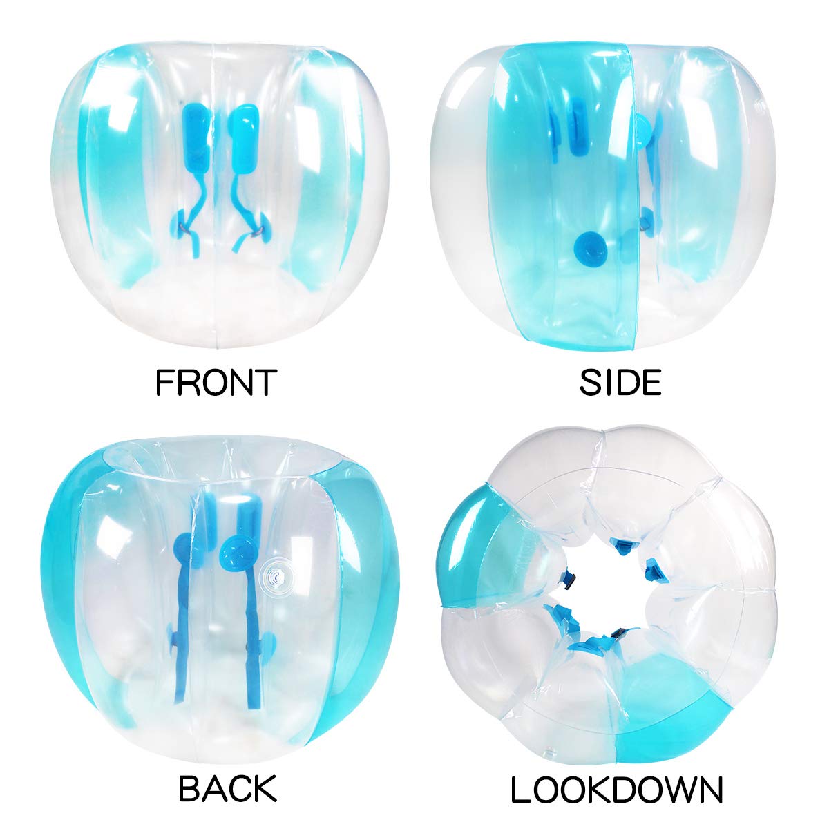 ZHUYNXIR 2 PC Sumo Ball – 48in Inflatable Bumper Balls for Outdoor Play