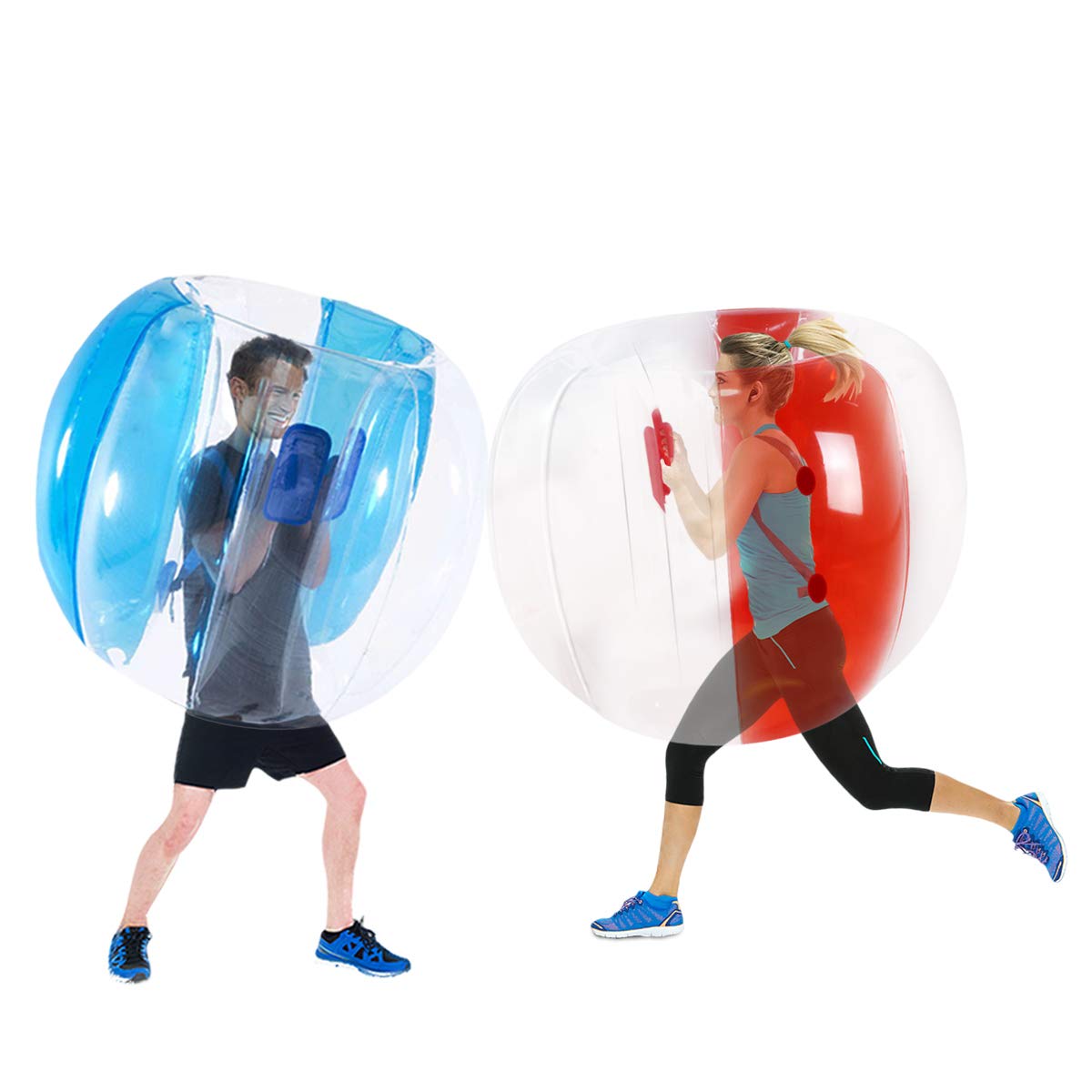 ZHUYNXIR 2 PC Sumo Ball 48in – Wearable Inflatable Bumper Ball for Kids & Adults (Blue/Red)