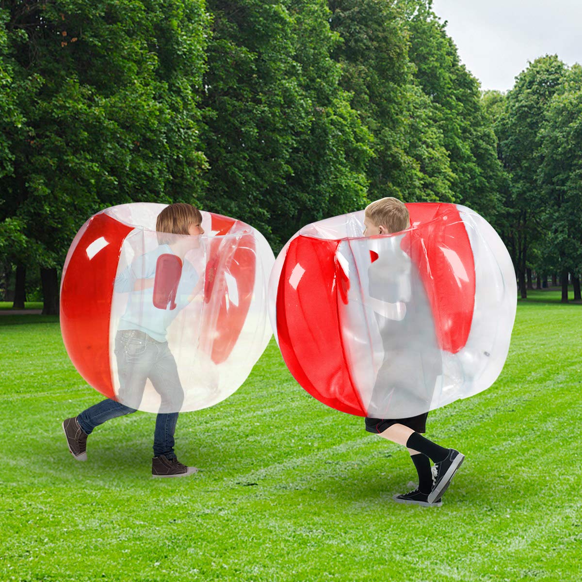ZHUYNXIR 2 PC Sumo Balls for Kids – Wearable Backyard Bumper Bounce