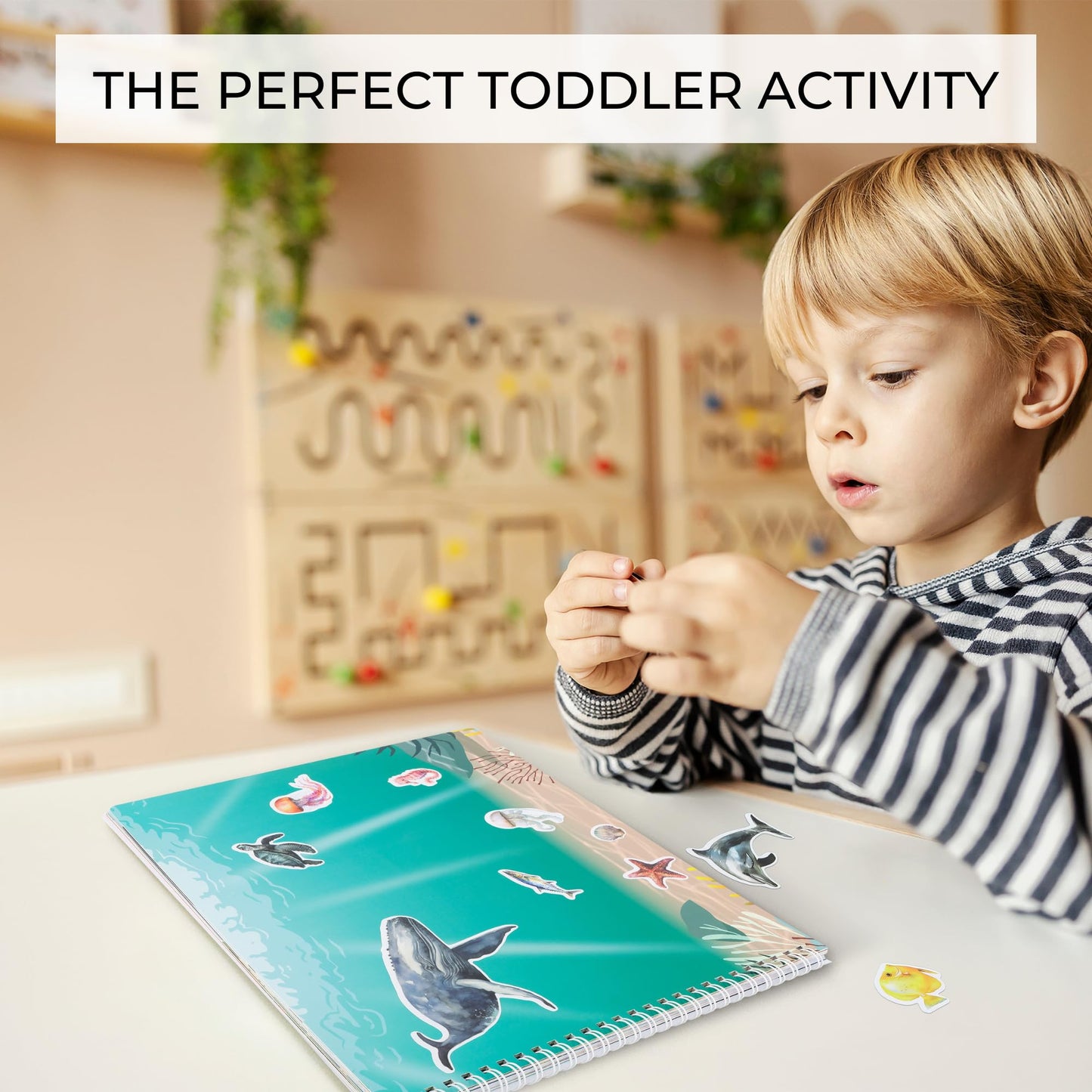 ZICOTO Fun Sticker Book for Toddlers (2-4) | 12 Habitats & 250+ Stickers