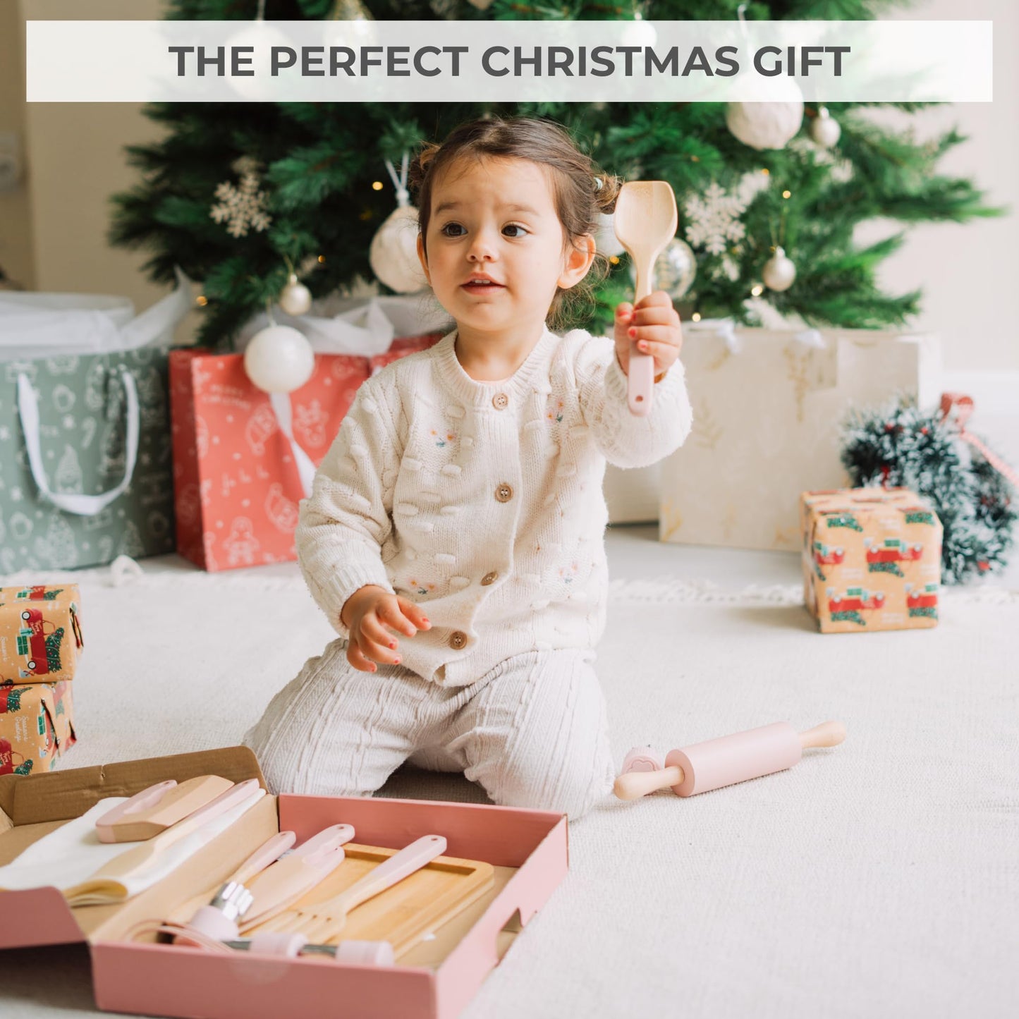 ZICOTO Wooden Cooking & Baking Set for Kids | Safe, Durable Kitchen Tools