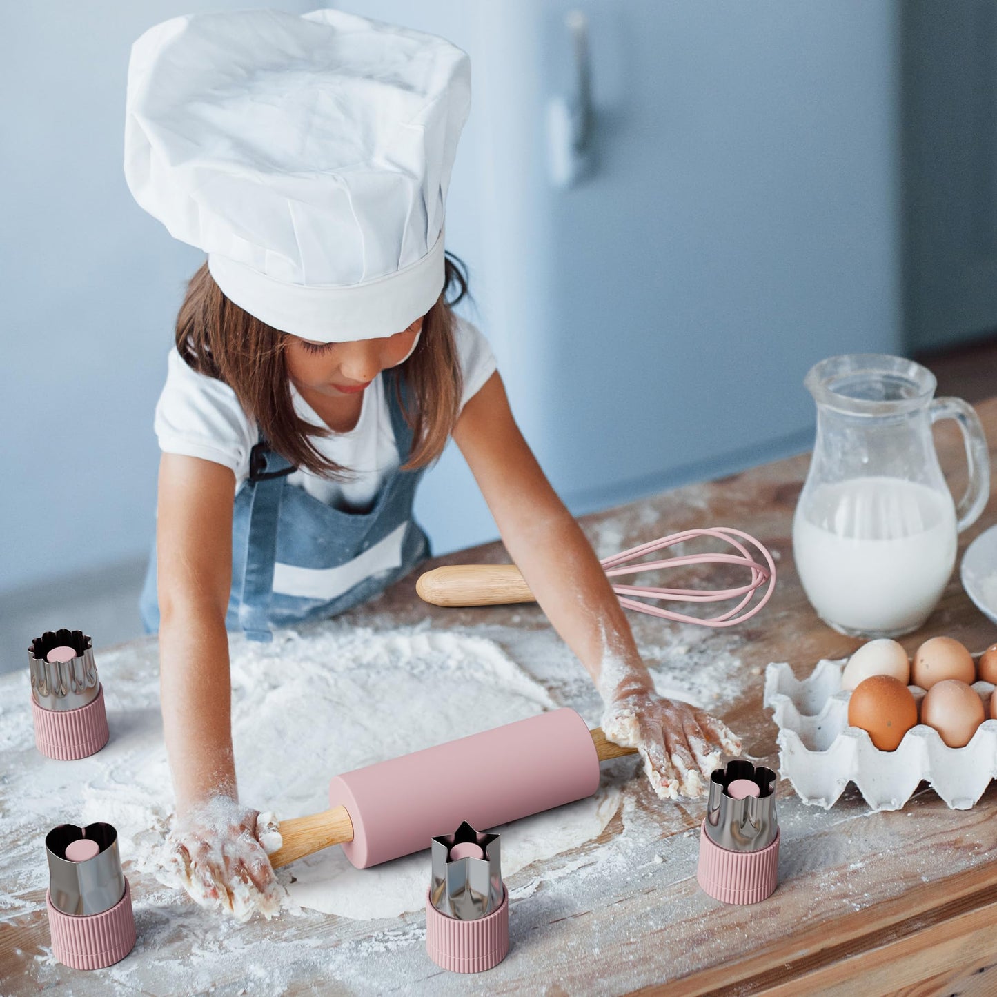 ZICOTO Wooden Cooking & Baking Set for Kids | Safe, Durable Kitchen Tools