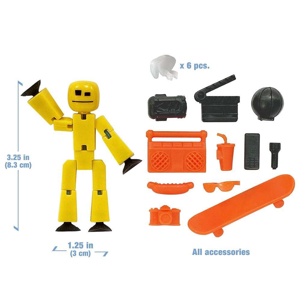 Zing Stikbot Chef & Lifestyle Dual Action Pack — Pack B (Blue & Yellow)