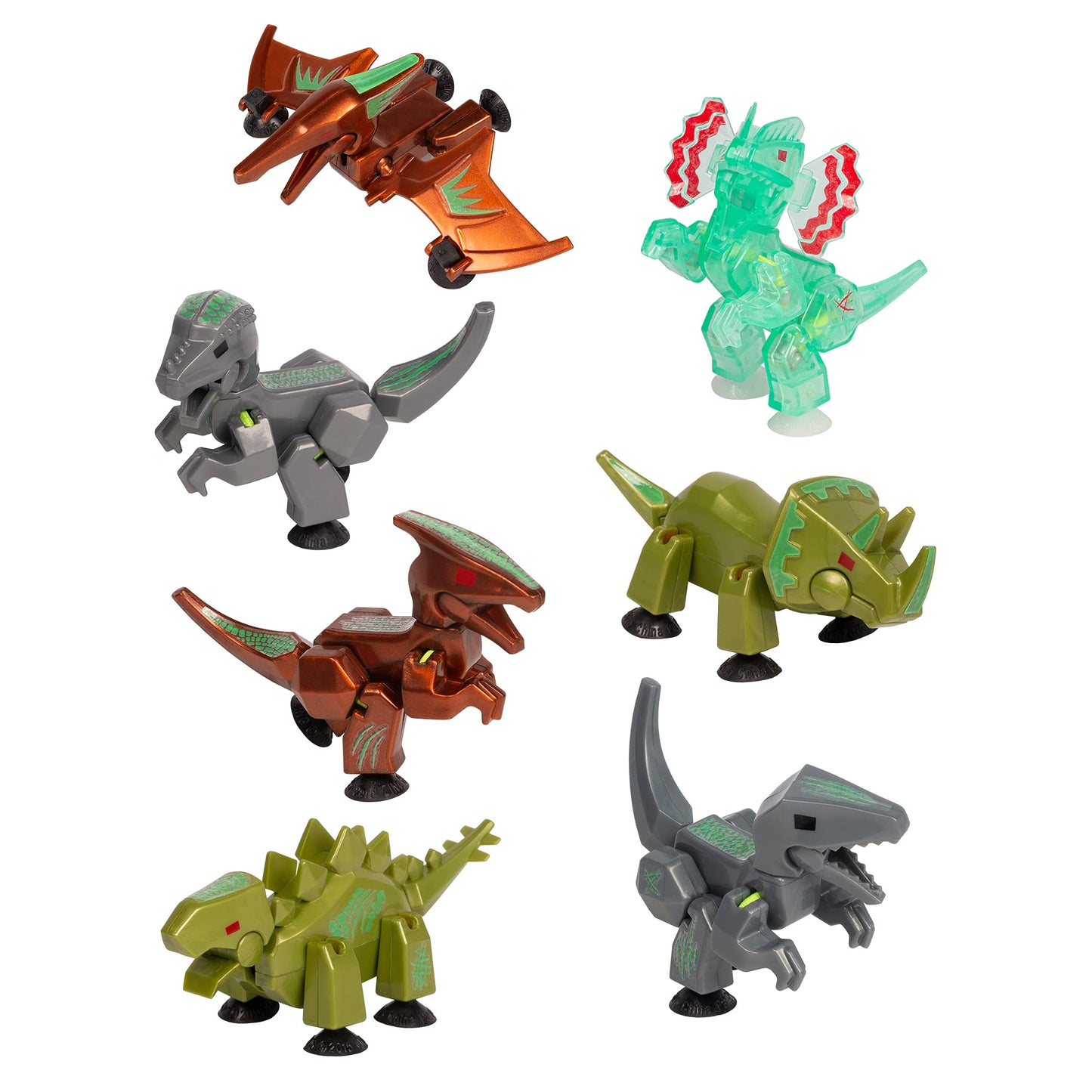 Zing Stikbot Glow in the Dark Dino Egg Pack – 7 Glow Eggs with Dinos & Sticker Sheets