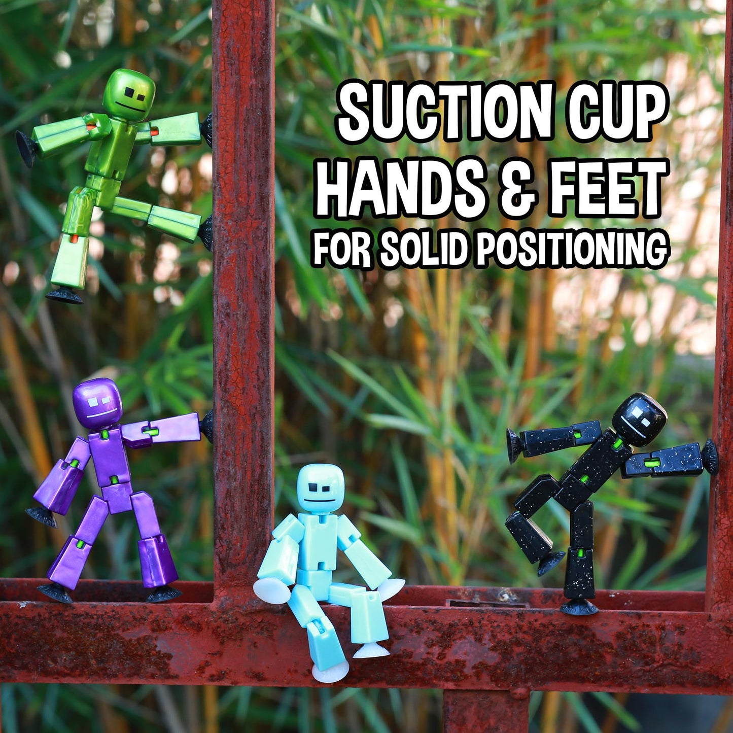 Zing StikBot Single Pack – Ice Blue Figure for Stop Motion Animation, Ages 4+