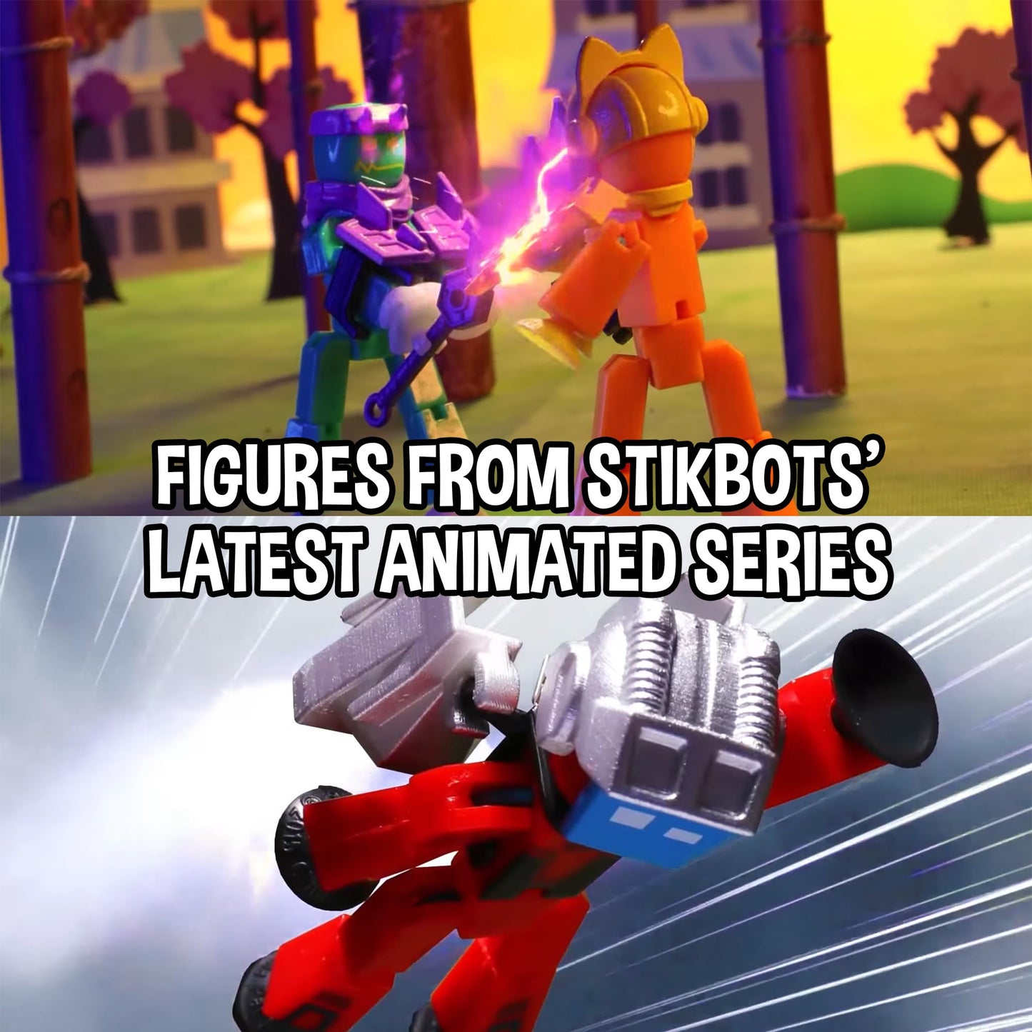 Zing StikBot Legendz Series 2: Merc, Doctor Nevermore, Bolt & Kallista | Collectible Stop Motion Figures