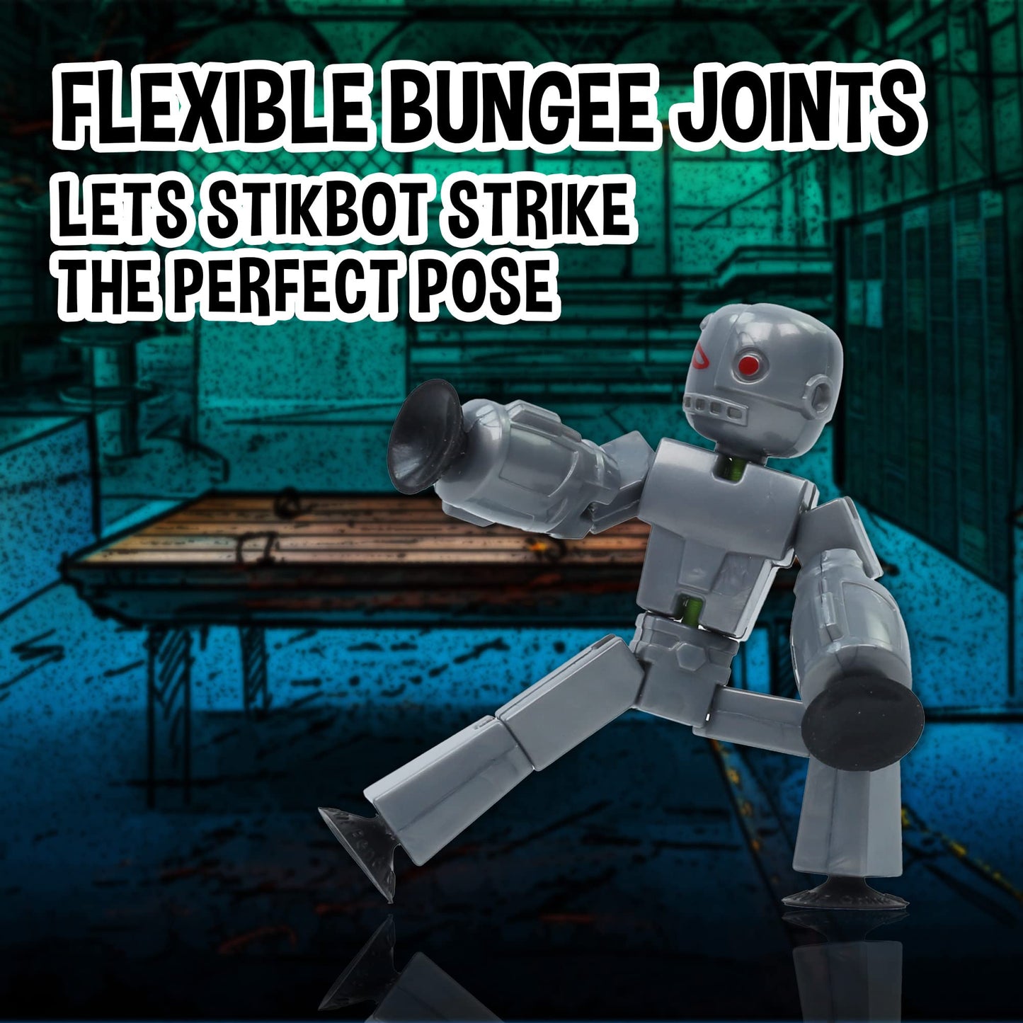 Zing Stikbot Monster Pack – Cyborg & Werewolf 6 Figure Stop Motion Set