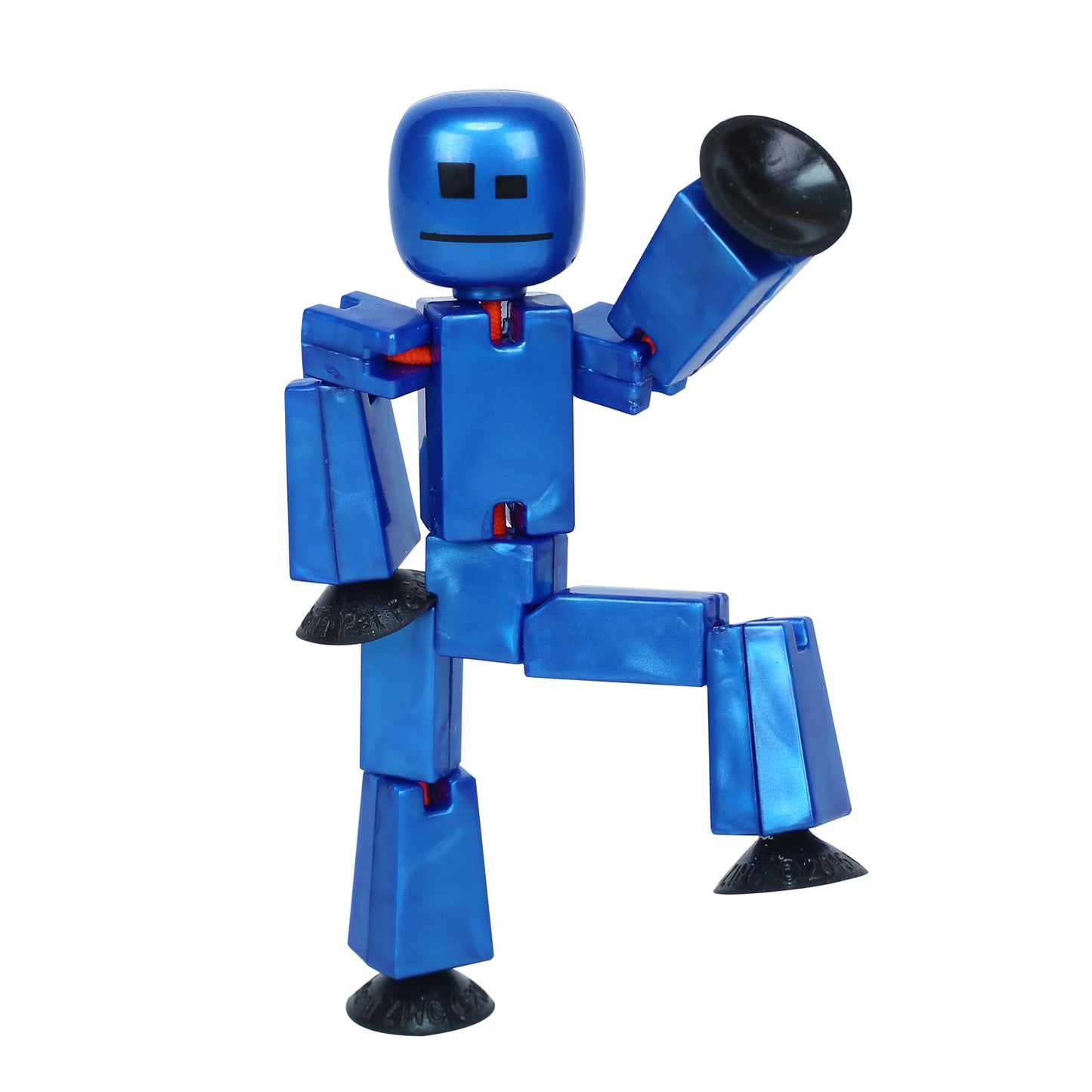 Zing StikBot Single Pack | Poseable Figure for Stop Motion & Studio App — Ages 4+, Metal Blue