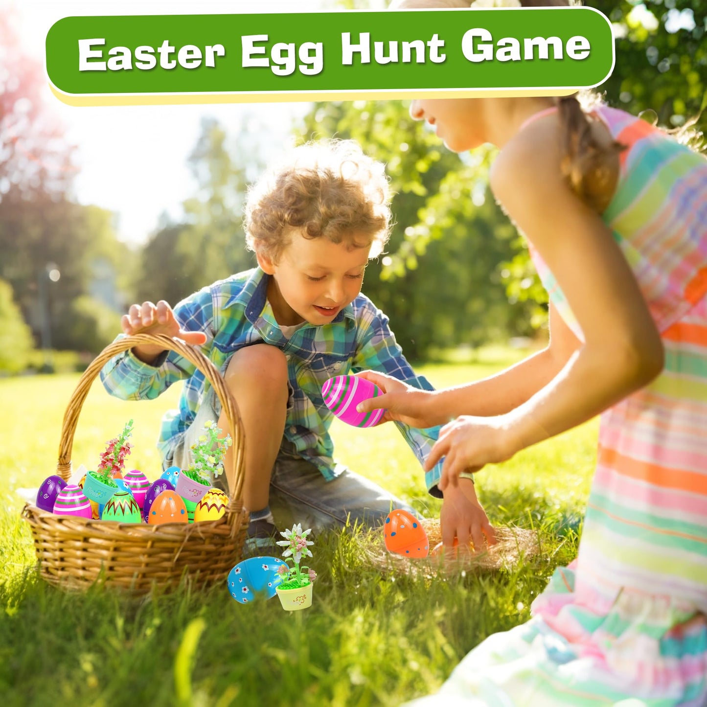 ZIOSINM Easter Basket Stuffers – 12-Pc Mini Animal Building Blocks Kit