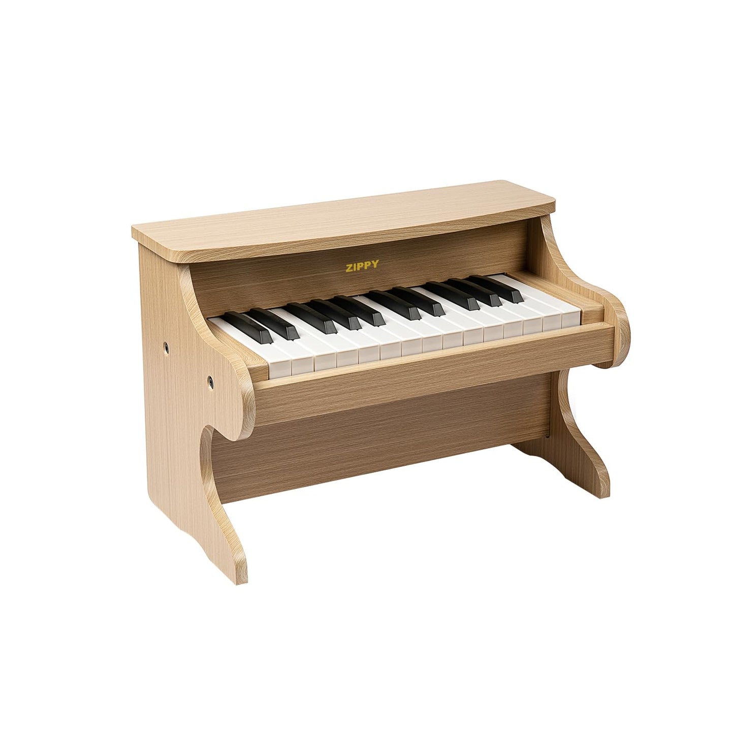 ZIPPY Kids Piano Keyboard – 25-Key Wooden Digital Piano for Kids (Oak)