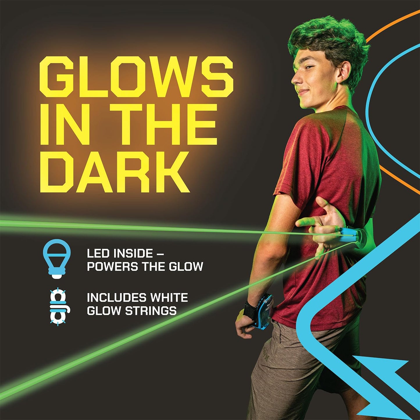 ZipString Aracna Glow-in-the-Dark Webshooter – Durable, Reloading Superhero String Launcher