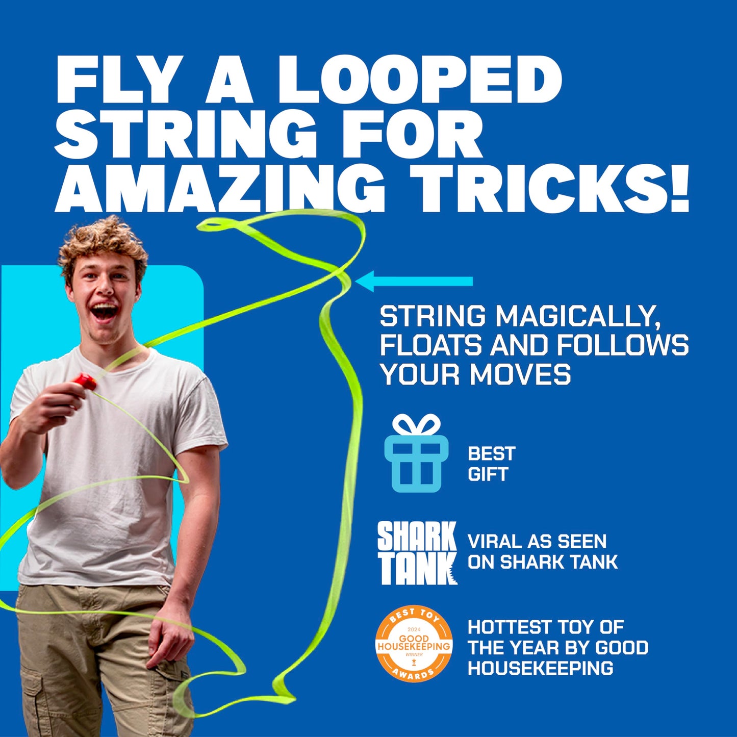 ZipString Original Rope Launcher Toy – As Seen on Shark Tank | Fun for All Ages