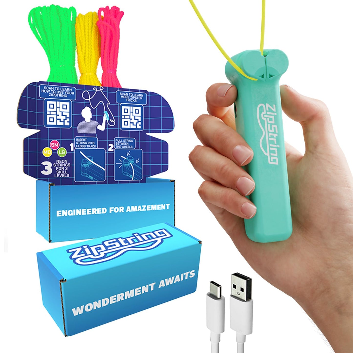 ZipString Original Rope Launcher Toy – As Seen on Shark Tank | Fun for All Ages