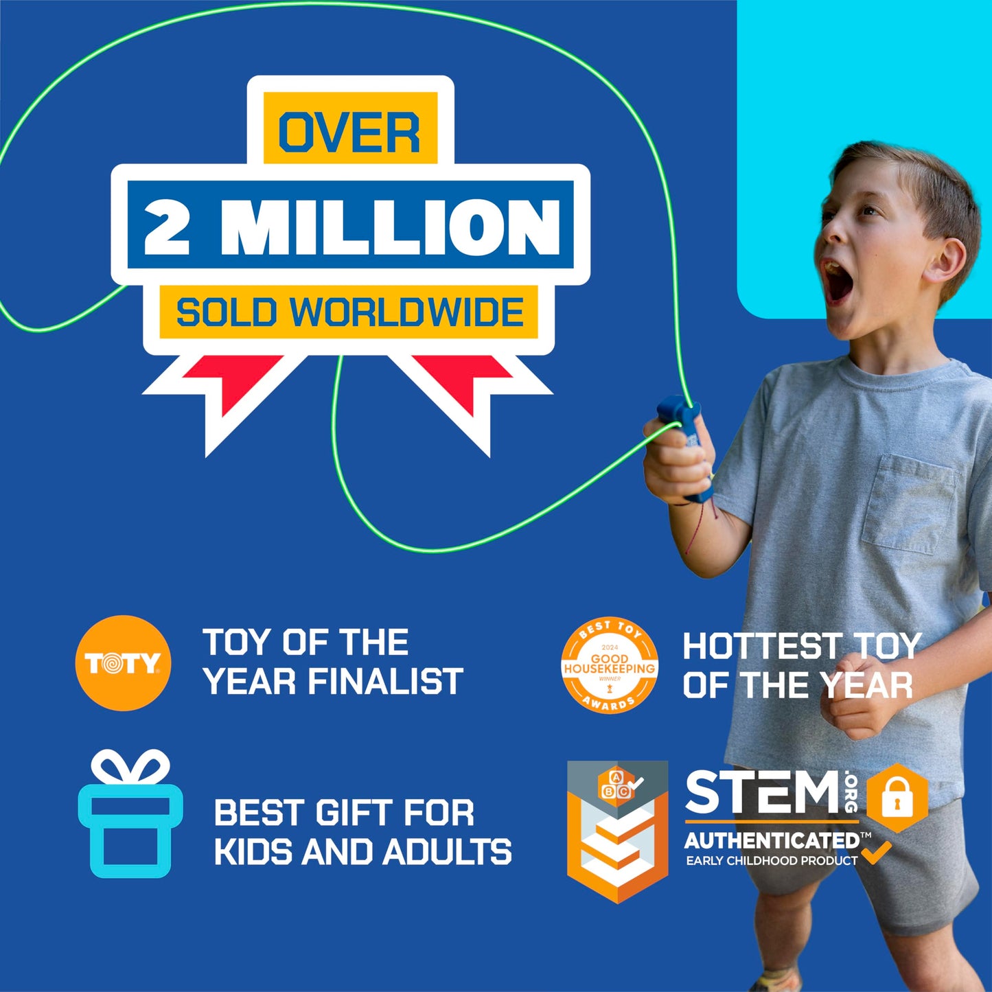 ZipString Original Rope Launcher Toy – As Seen on Shark Tank | Fun for All Ages