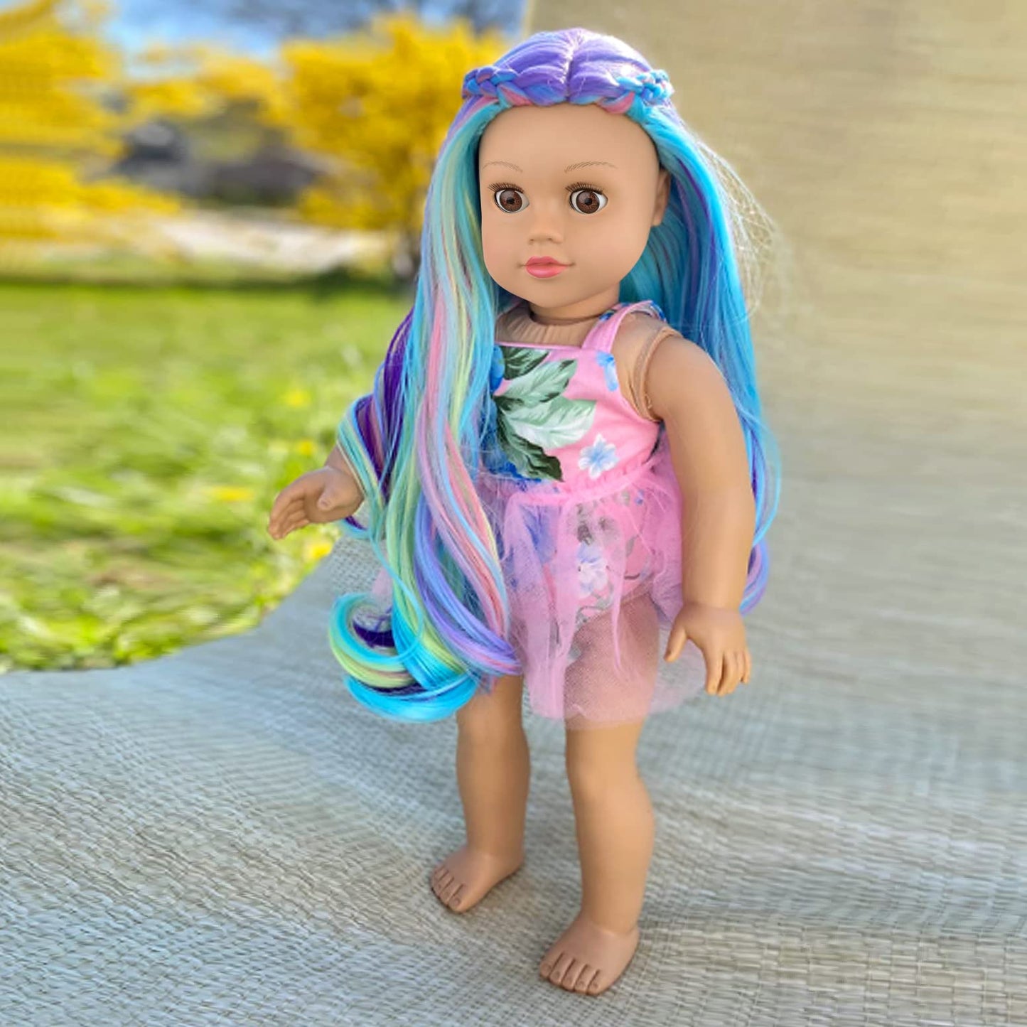 ZITA ELEMENT 24-Pcs American Doll Clothes Set for 18-Inch Dolls – Dresses, Swimsuits, Tights