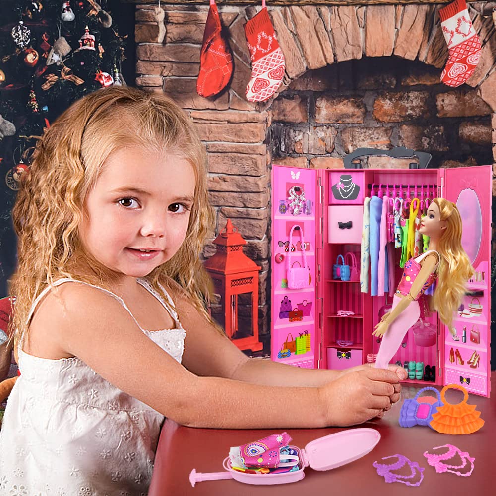ZITA ELEMENT 11.5-Inch Doll Wardrobe Set – 101-Piece Clothes & Accessories for 11.5-Inch Dolls
